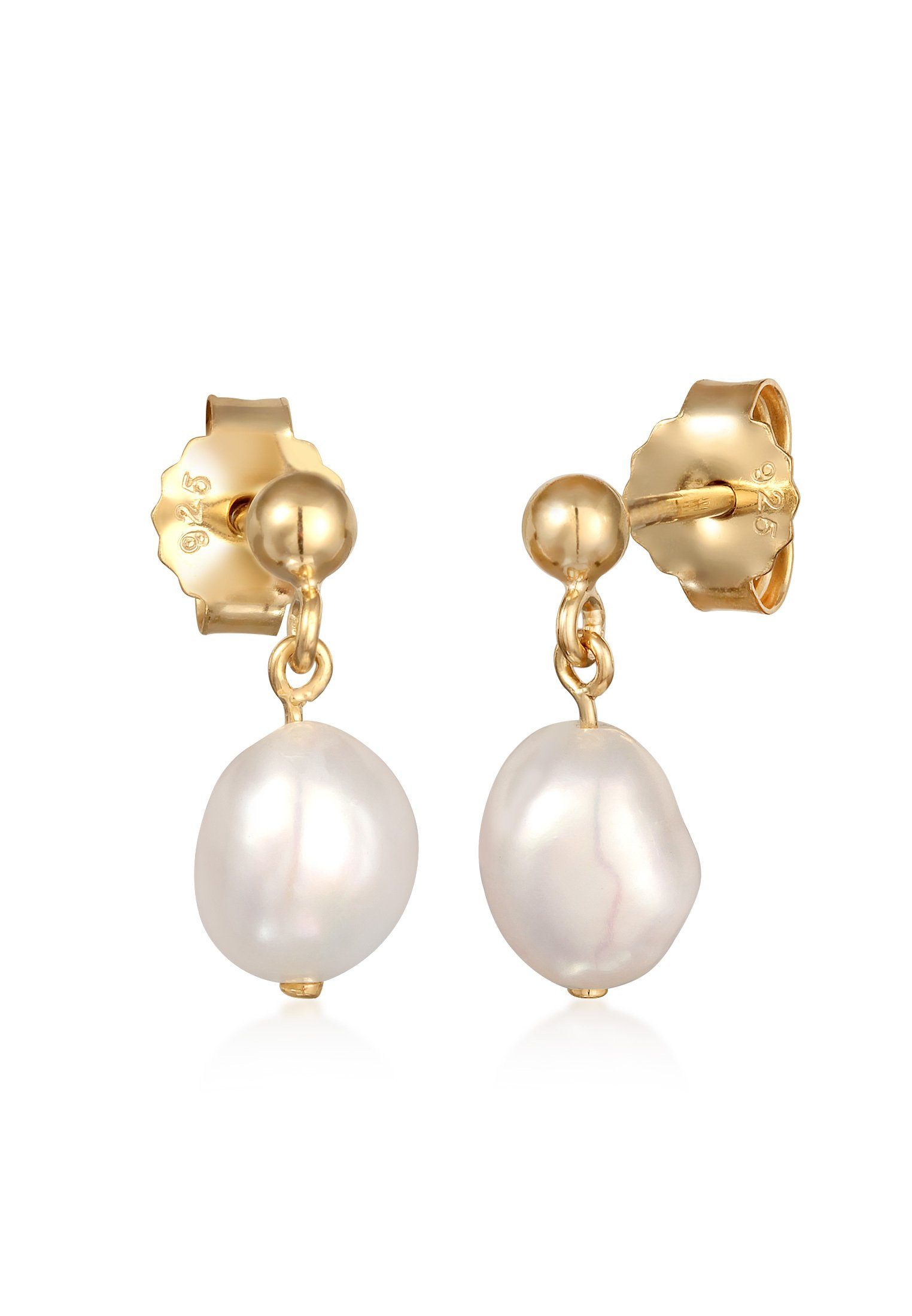 Elli Premium Perlenohrringe Süßwasserperlen Dezent 925 Silber günstig online kaufen