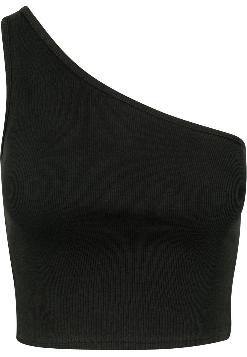 URBAN CLASSICS Tanktop Ladies Cropped Asymmetric Top XS bis 5XL