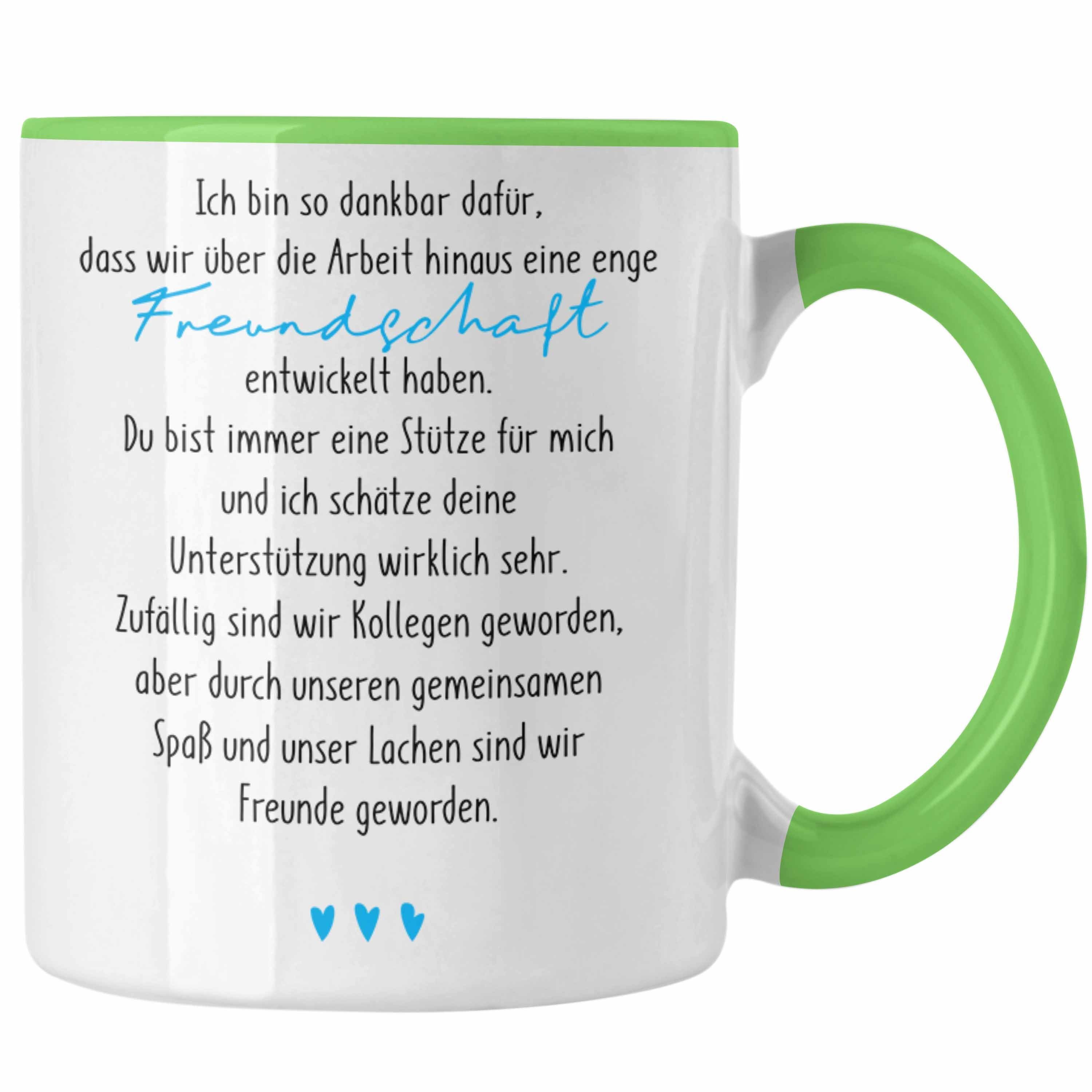 Trendation Kollegin Freundschaft Arbeitskollegin - Trendation Geschenk Grün Tasse Tasse