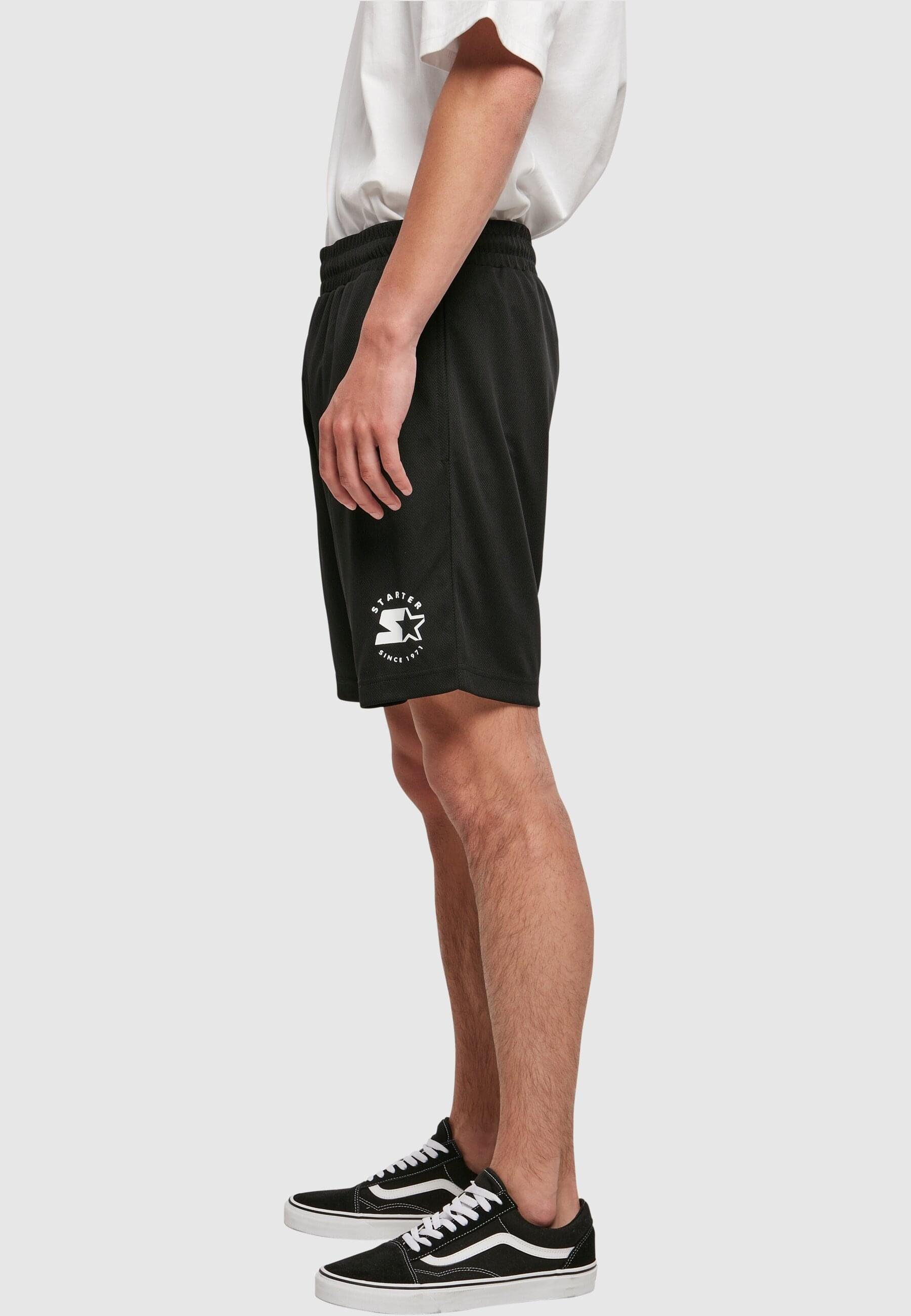 Mesh (1-tlg) Black Shorts Herren Shorts Label Starter Team Starter