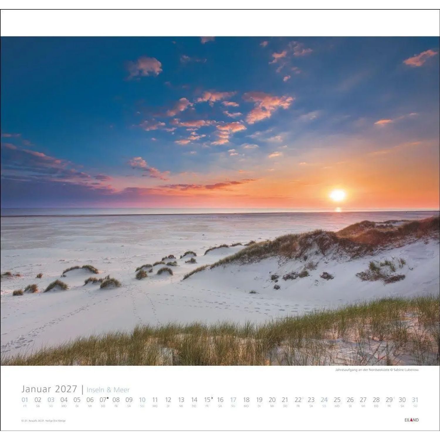 Wandkalender Inseln und Meer Edition Kalender 2027 – Bild 3 von 5