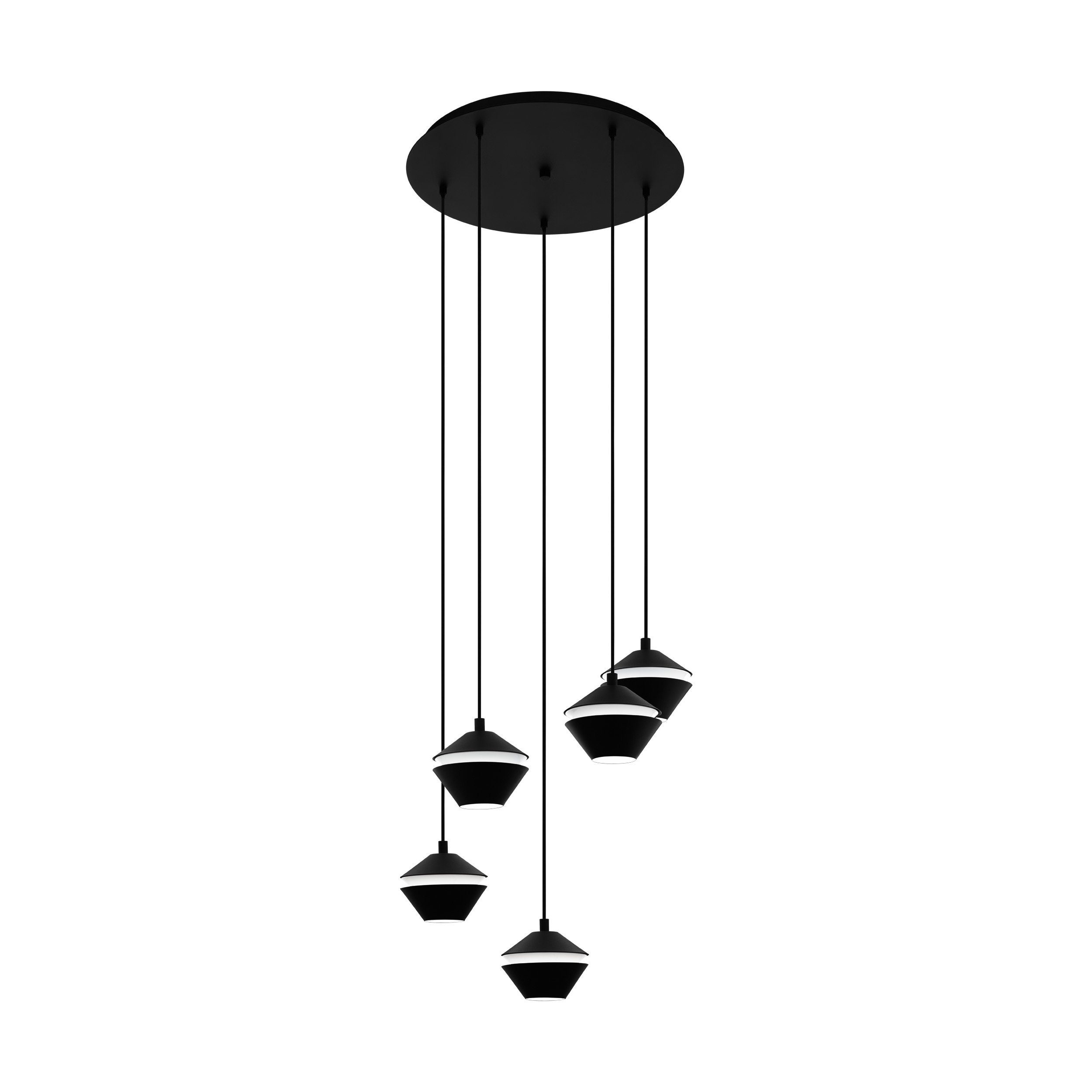 EGLO LED-Hängeleuchte Perpigo, Leuchtmittel inklusive, Hängelampe, Pendellampe, Esstischlampe, Wohnzimmerlampe, GU10, Ø55,5cm