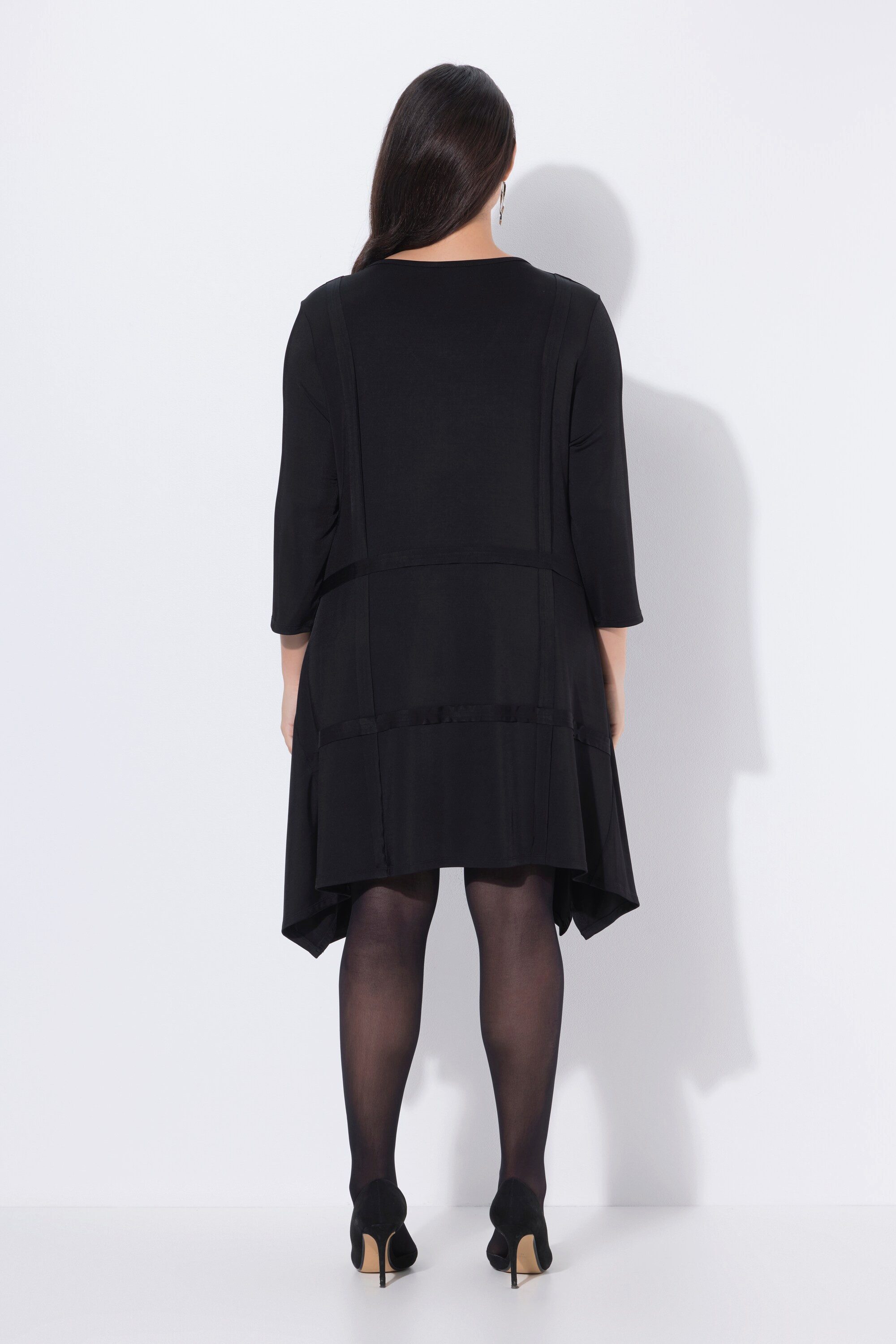 Ulla Popken Jerseykleid Slinky Kleid mit Zipfelsaum