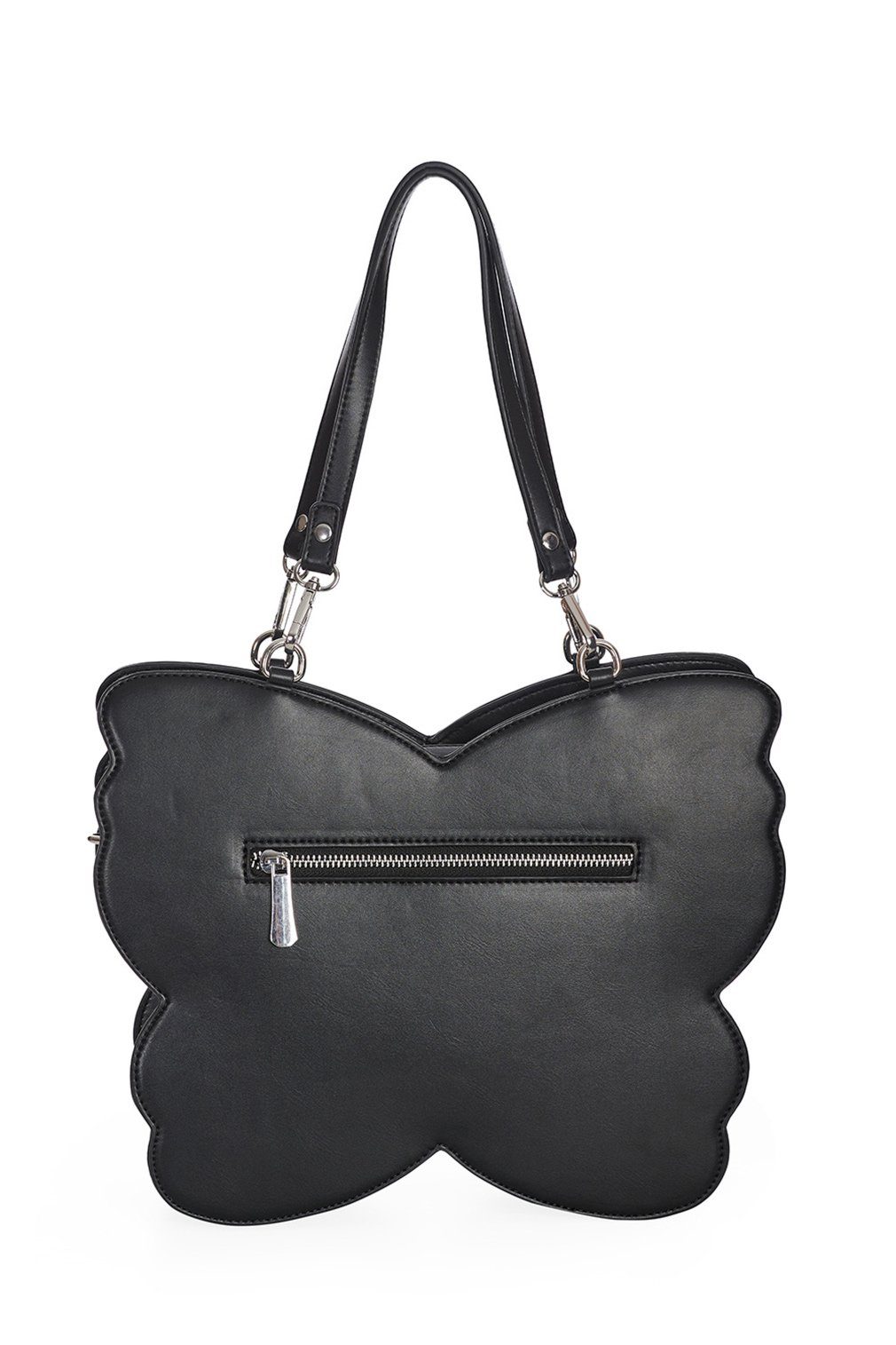 Banned Schultertasche Mariposa Luz, Schmetterling Totenkopf Tasche