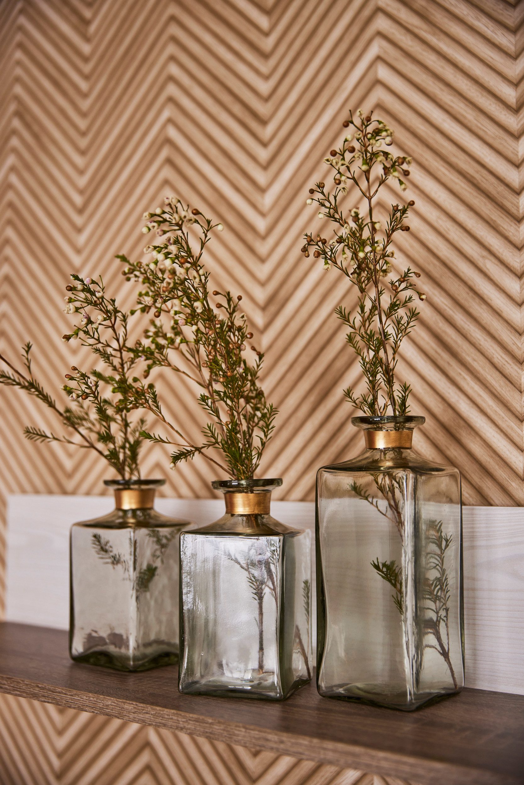 AM Design Dekovase Klassische Glasvase in klarer Form, für Blumen und Deko