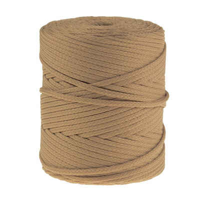 maDDma 100m Polyester-Schnur Kordel 4mm Seil, goldbeige