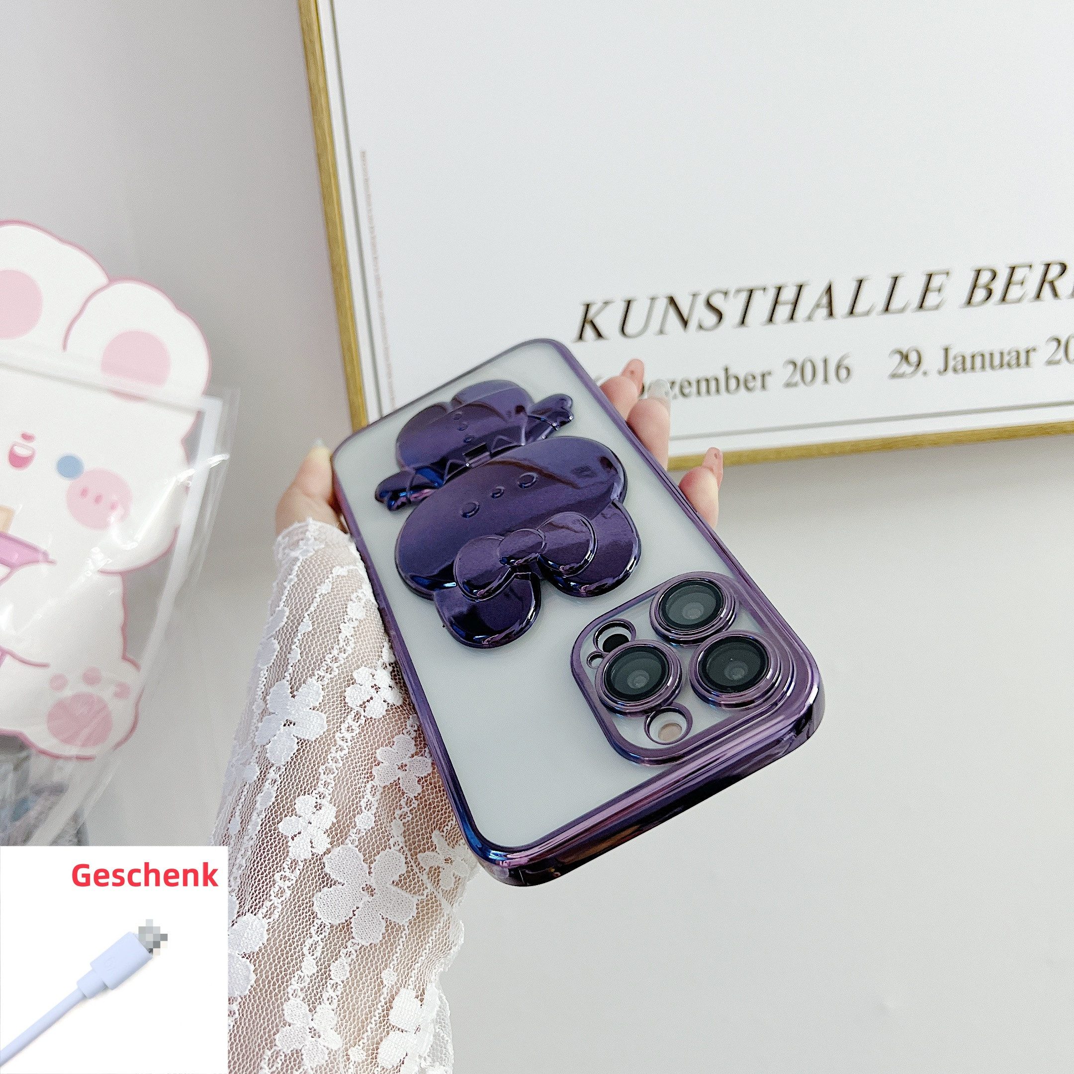 trends for living Handyhülle Hülle für iPhone 16 Pro 15 Plus 14 13 Mini 12 11 XS 7 8 Ständer Kamera