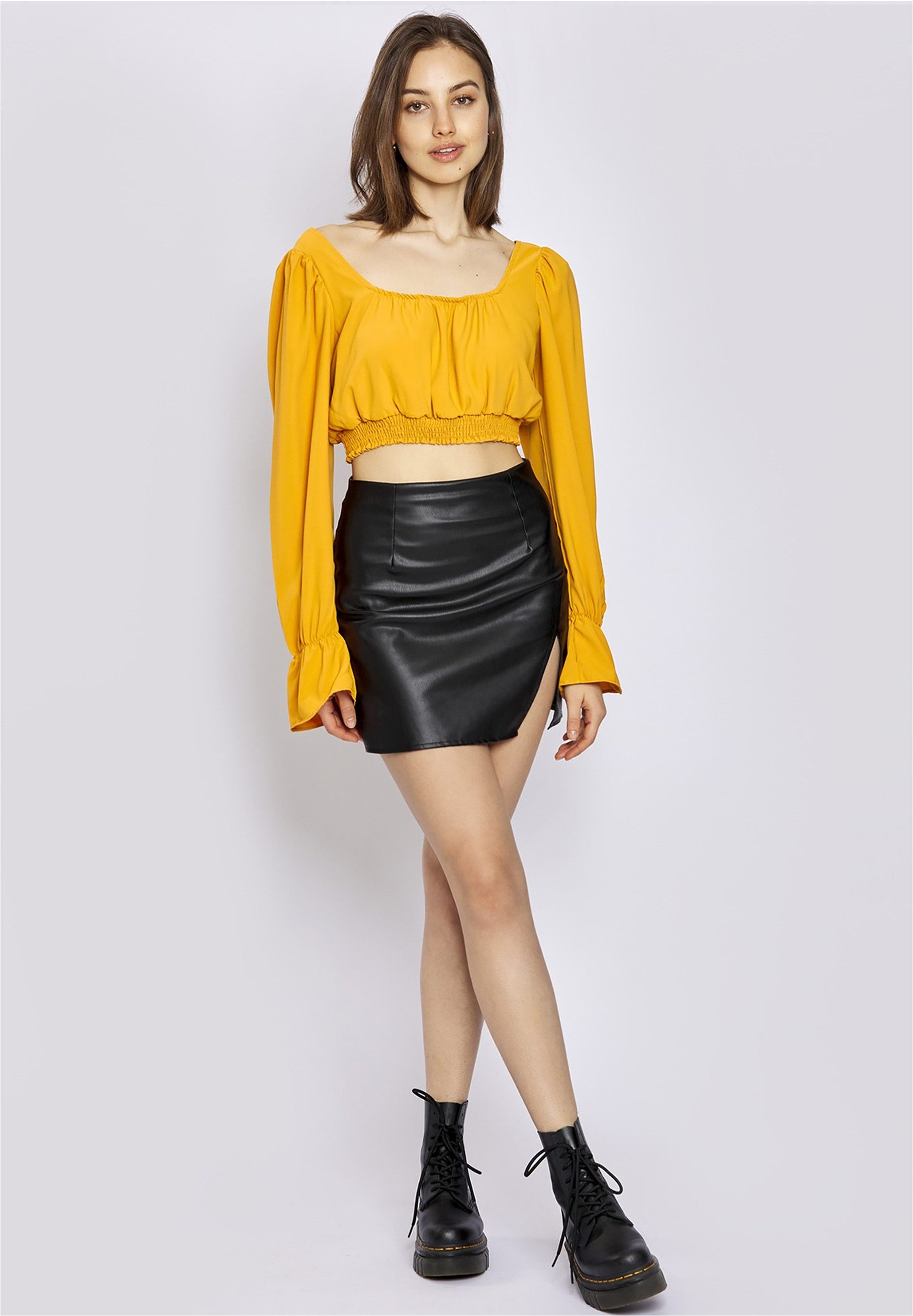 freshlions Klassische Bluse (1-tlg) mit kurzem Schnitt günstig online kaufen