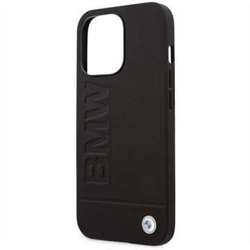 BMW Smartphone-Hülle BMW Hard Case Metal Logo für Apple iPhone 14 Pro Max Cover Schwarz