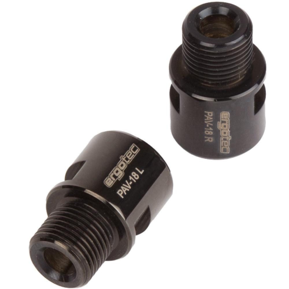 Humpert Fahrradpedale Humpert Pedal Achsverlängerung Paar schwarz 18mm 06019101