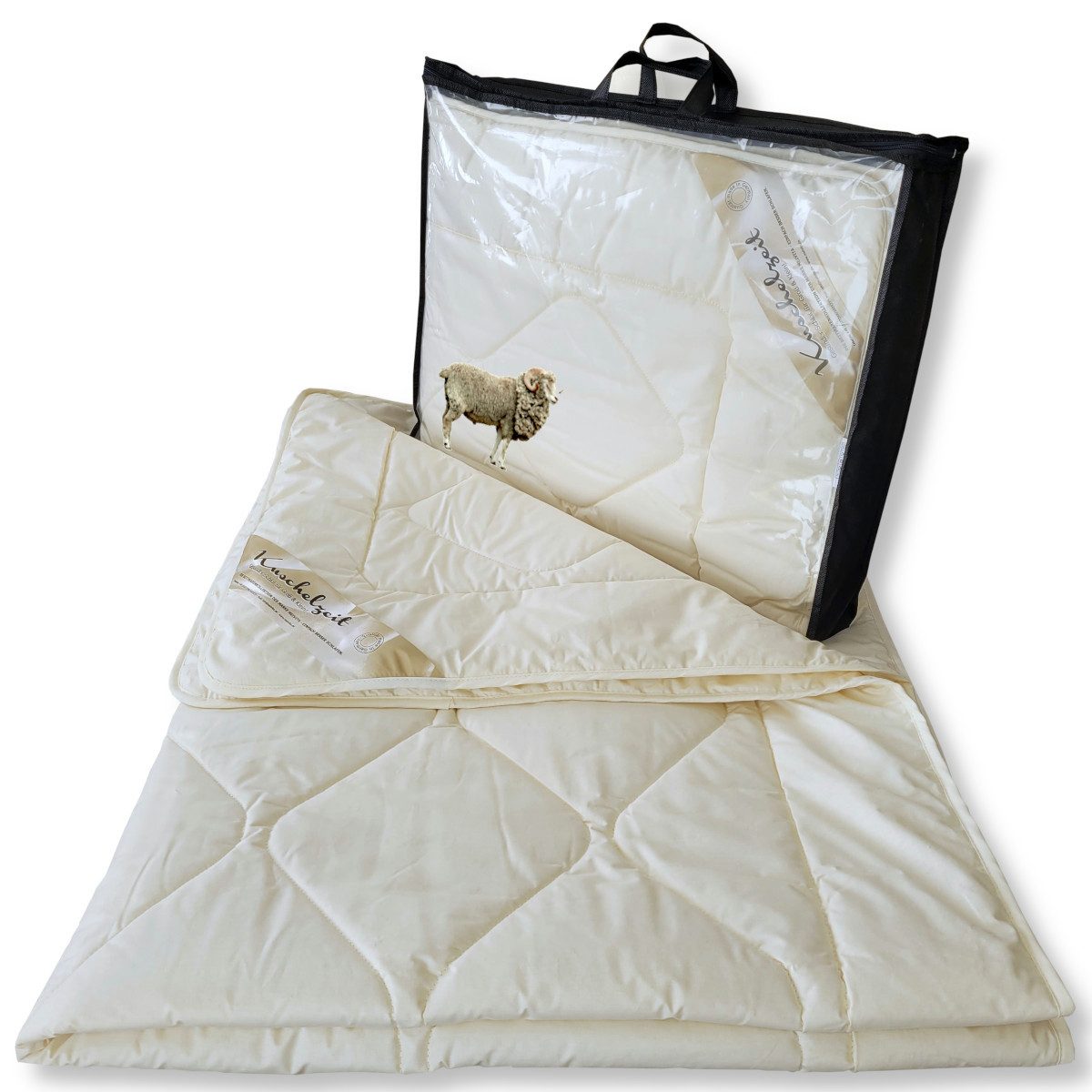 Meivita Naturhaarbettdecke Merino Schafschurwolle extra leichte Sommerdecke günstig online kaufen