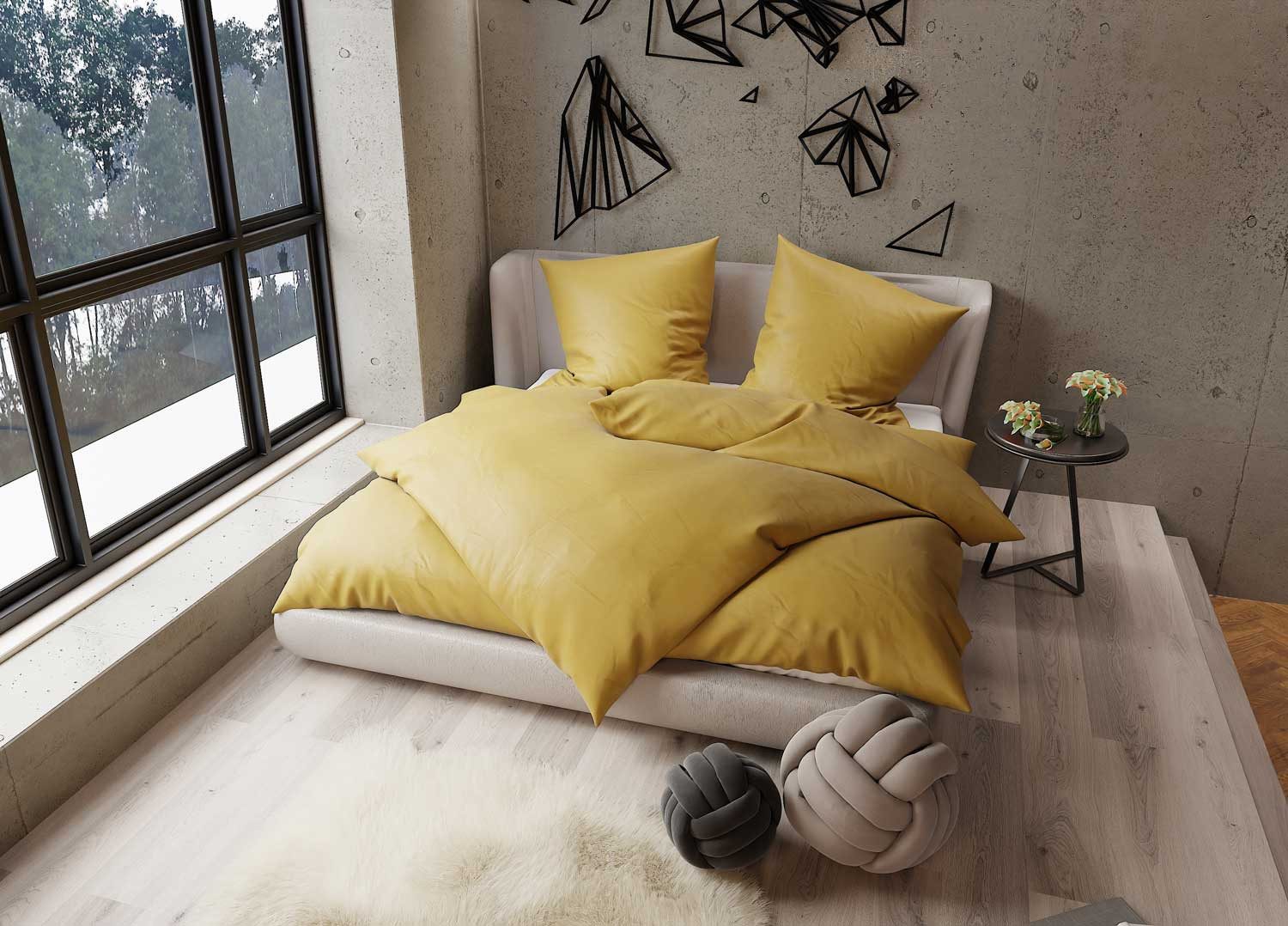 BETTWAESCHE-MIT-STIL Bettwäsche TENCEL™ Lyocell Bettwäsche uni einfarbig, Lyocell, 2 teilig