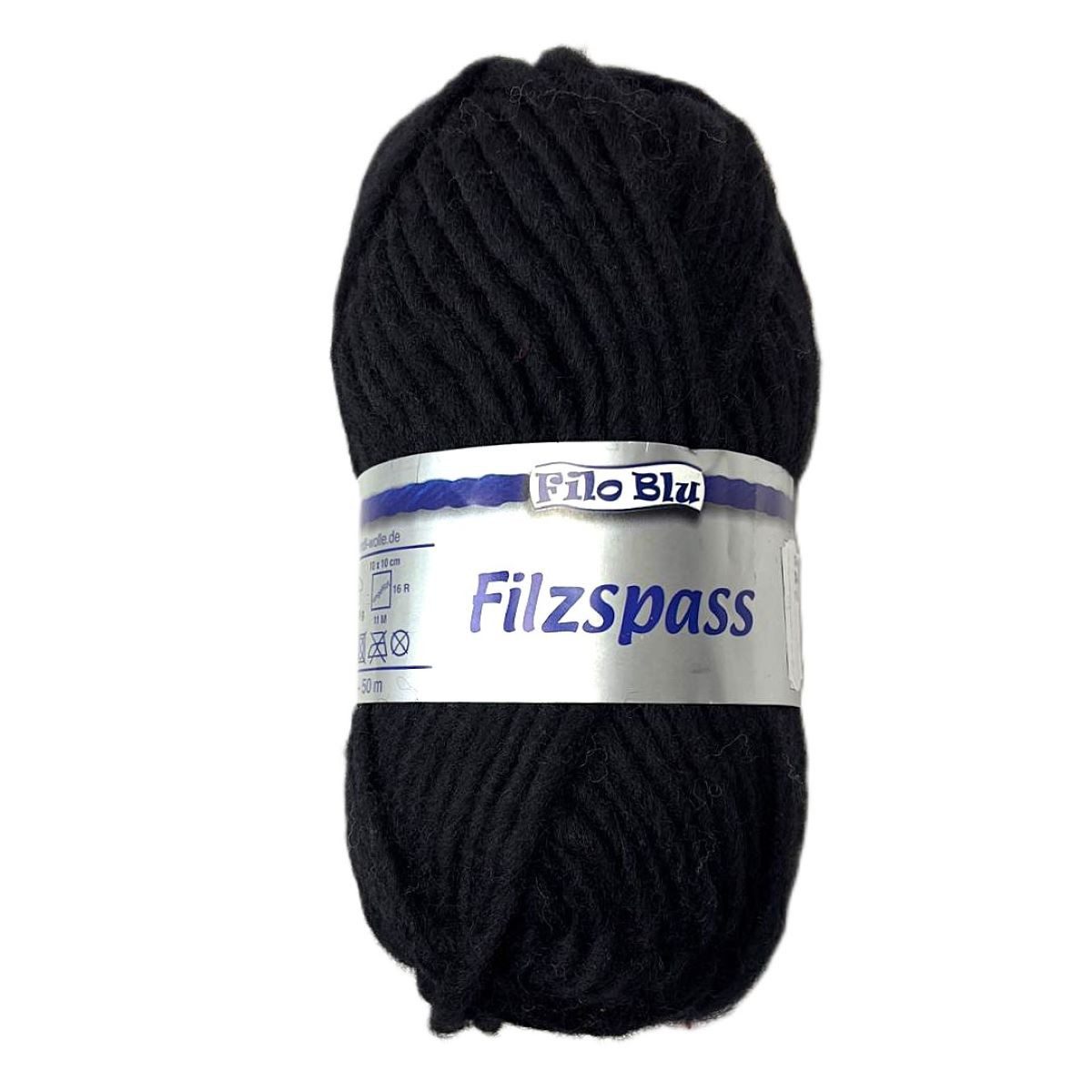 Gründl FiluBlu Strick +Filz Color Häkelwolle, (für das Filzen in der Waschmaschine geeigenet, 1 Knäuel), stabil