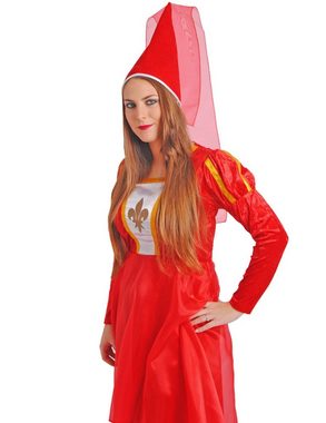 Das Kostümland Kostüm Burgfräulein Bella Kostüm für Damen - Rot