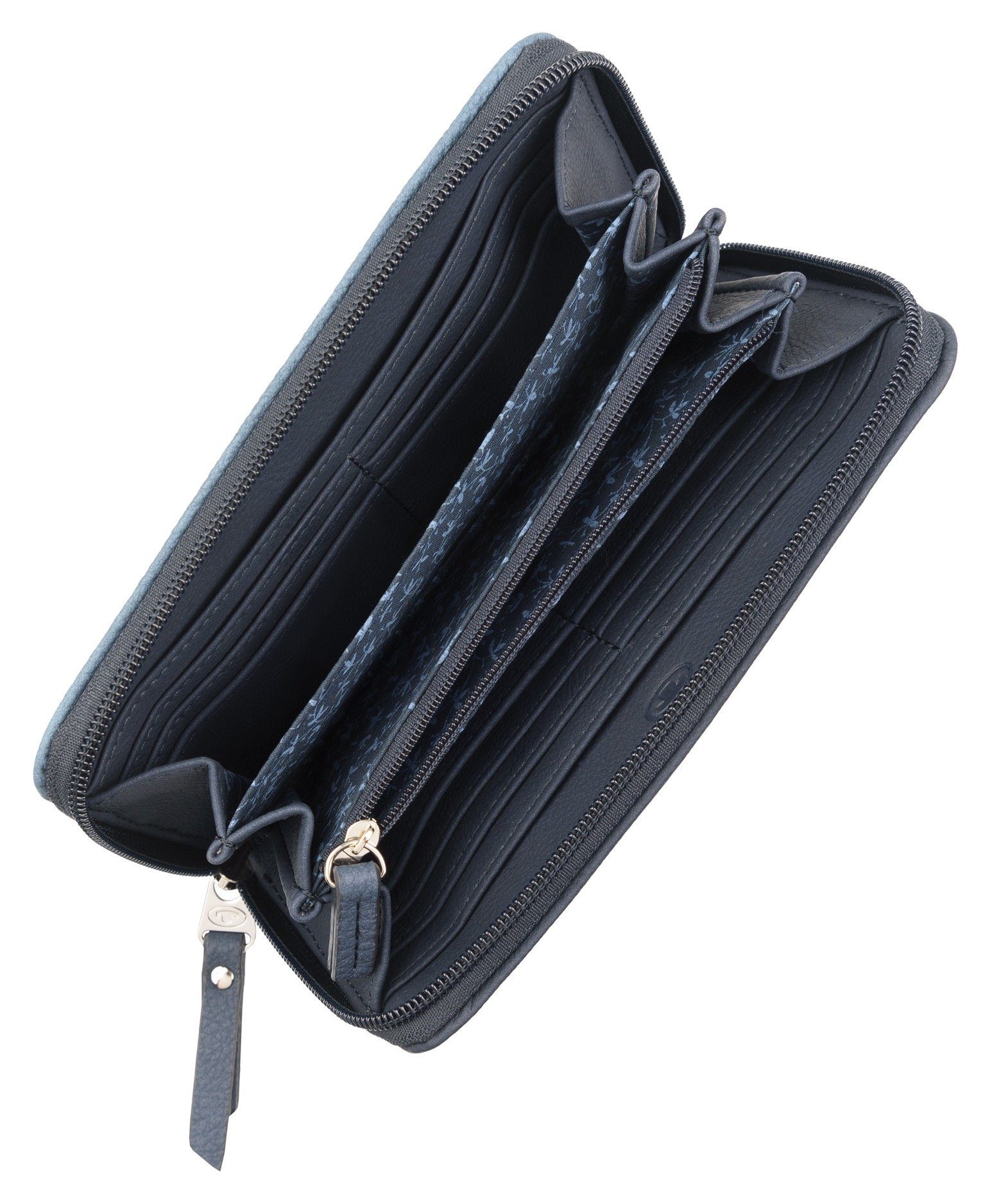 TOM TAILOR Geldbörse ELLEN Long zip wallet, im modischen Streifendesign