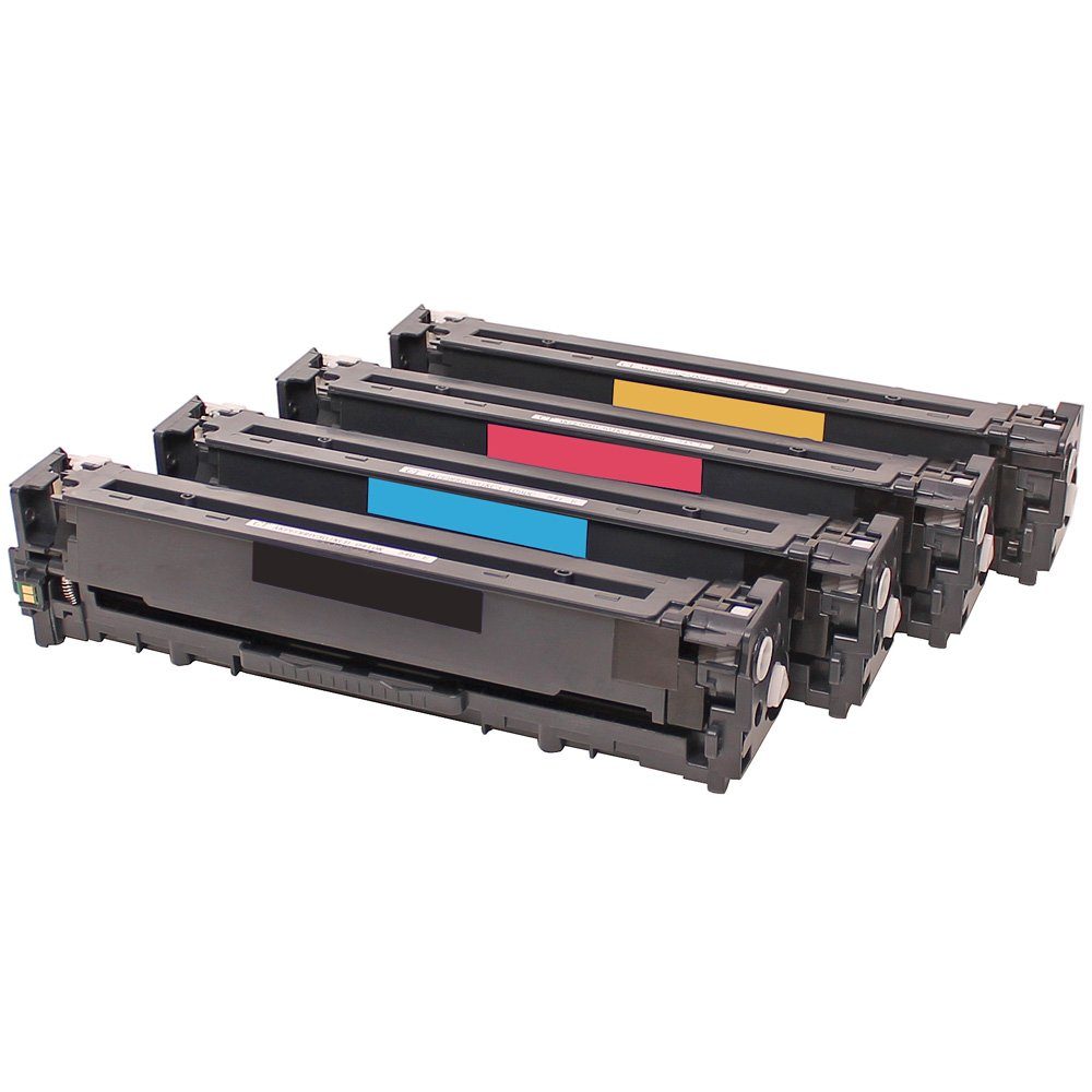 ABC Tonerkartusche, Kompatibles Set 4x Toner für Canon 731 731K 731C 731M 731Y I-Sensys