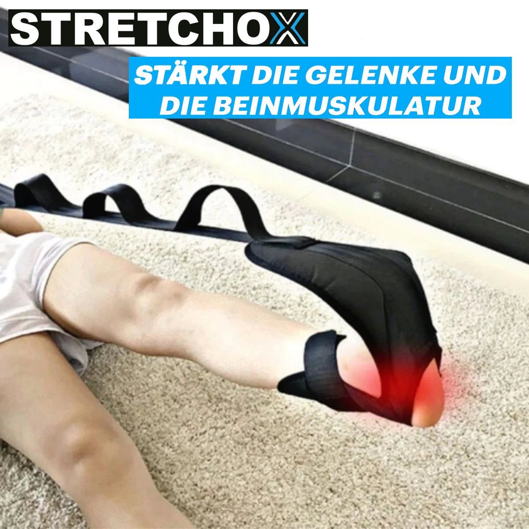 MAVURA Stretchband STRETCHOX Band Stretching Stretch Yoga Bänderdehnung Dehnung Beintraining Fuß Fitness Gurt, Belt Bein Premium
