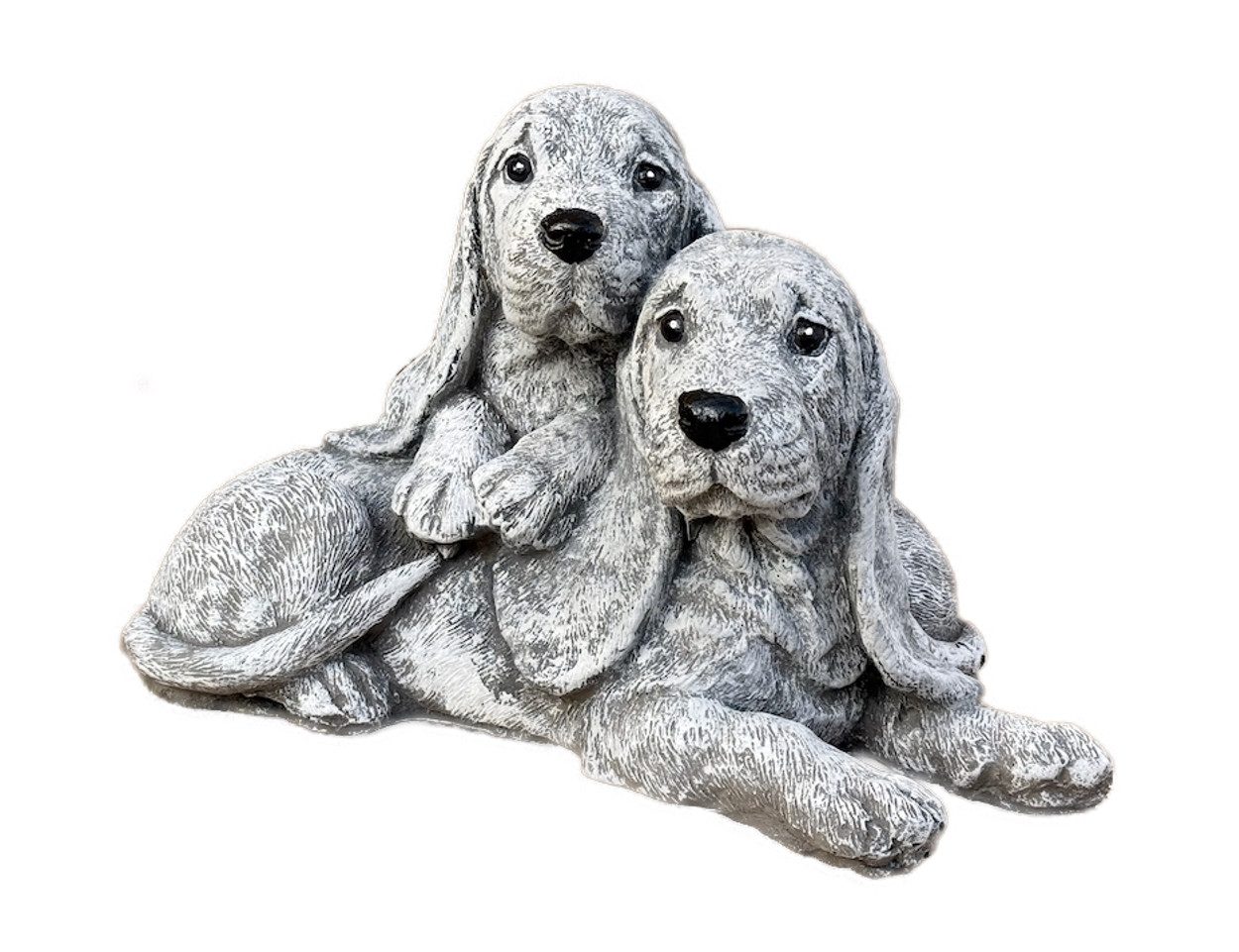 Stone and Style Gartenfigur Frostfeste Steinfigur 2 Basset Hound