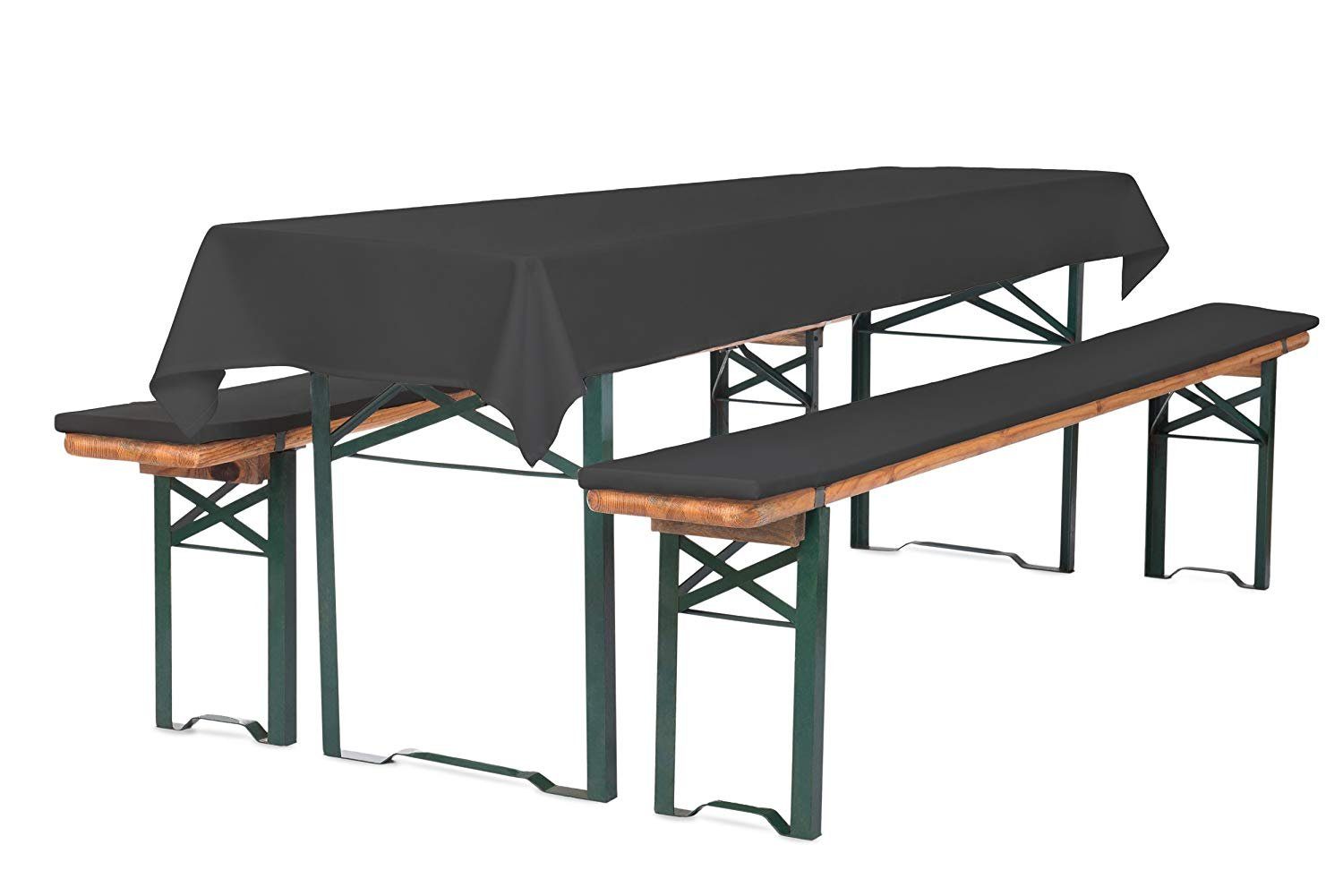 TexDeko Bankauflage Bierbankauflagen-Set mit Tischdecke 100x250cm günstig online kaufen