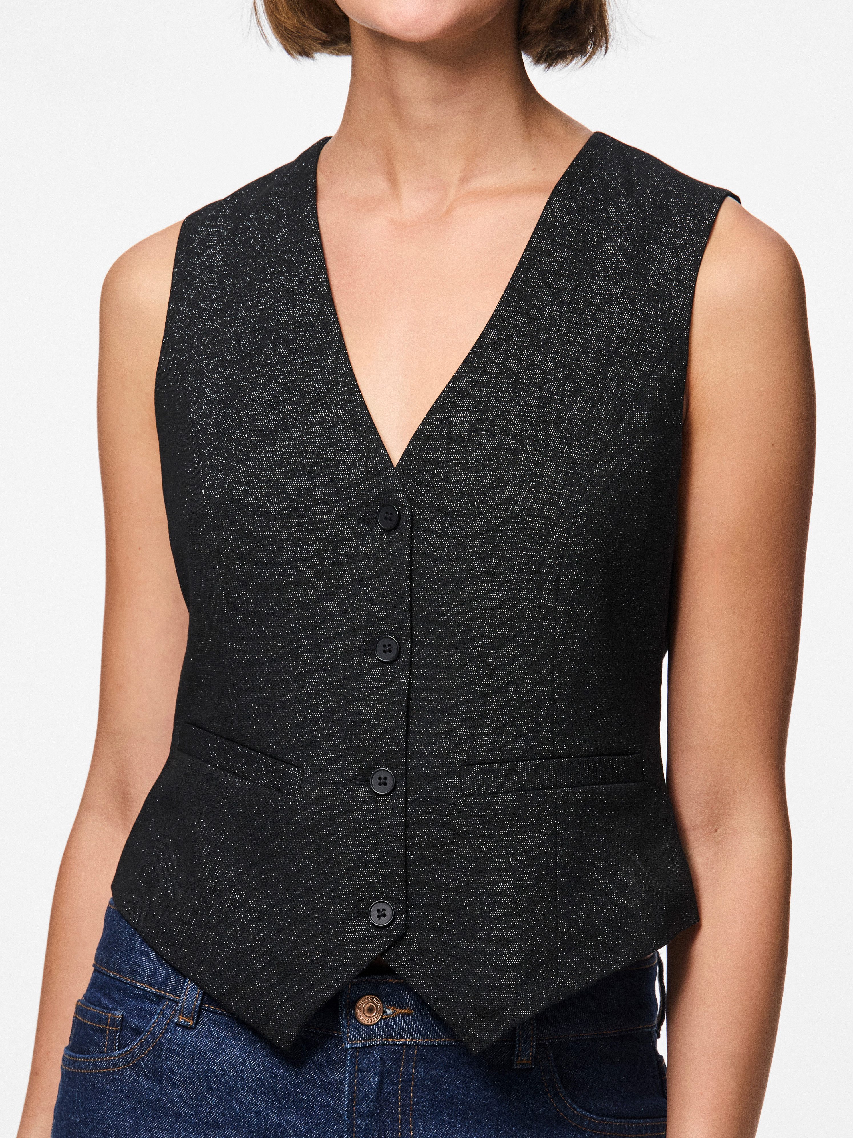 pieces Anzugweste PCBOSELLA GLITTER VEST NOOS günstig online kaufen