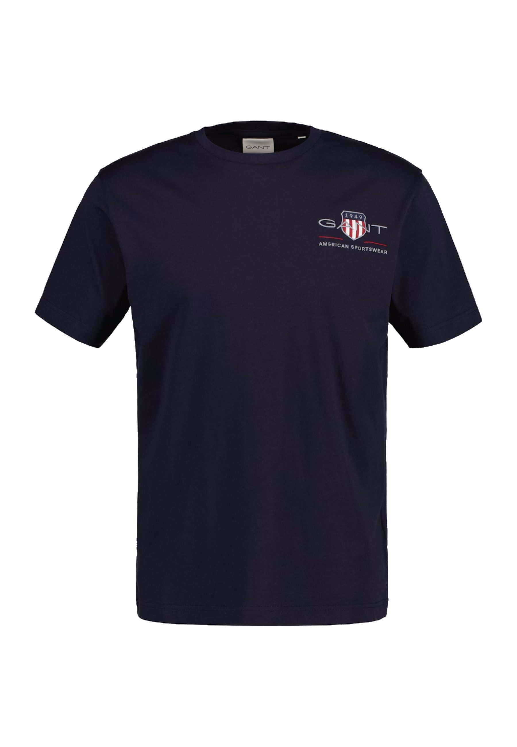 Gant T-Shirt "REG ARCHIVE SHIELD EMB SS T-SHIRT", von dem Archiv aus den 19 günstig online kaufen