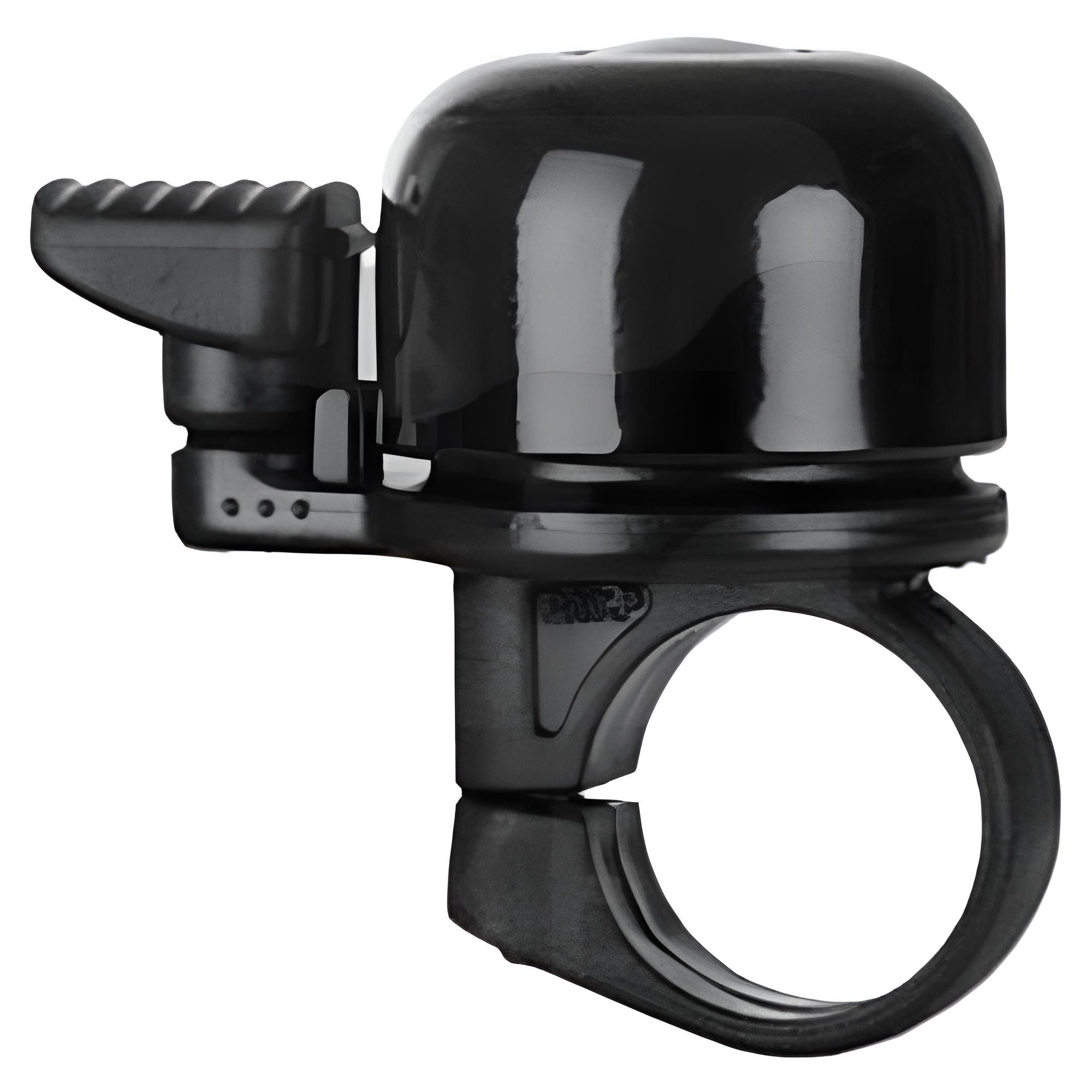 Mounty Fahrradklingel Billy Mini Fahrradklingel schwarz leichte Aluminium Glocke 22.2 mm