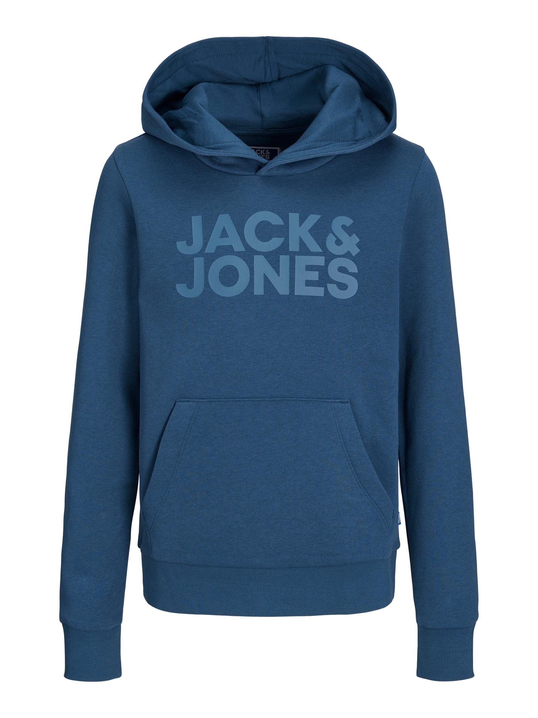 Jack & Jones Junior Kapuzensweatshirt JJECORP LOGO SWEAT HOOD ensign blue