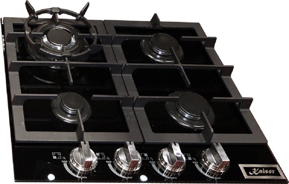 Kaiser Gas Kochfeld 60cm Kaiser KCG 6394 Gaskochfeld Autark 3,8kw WOK Brenner