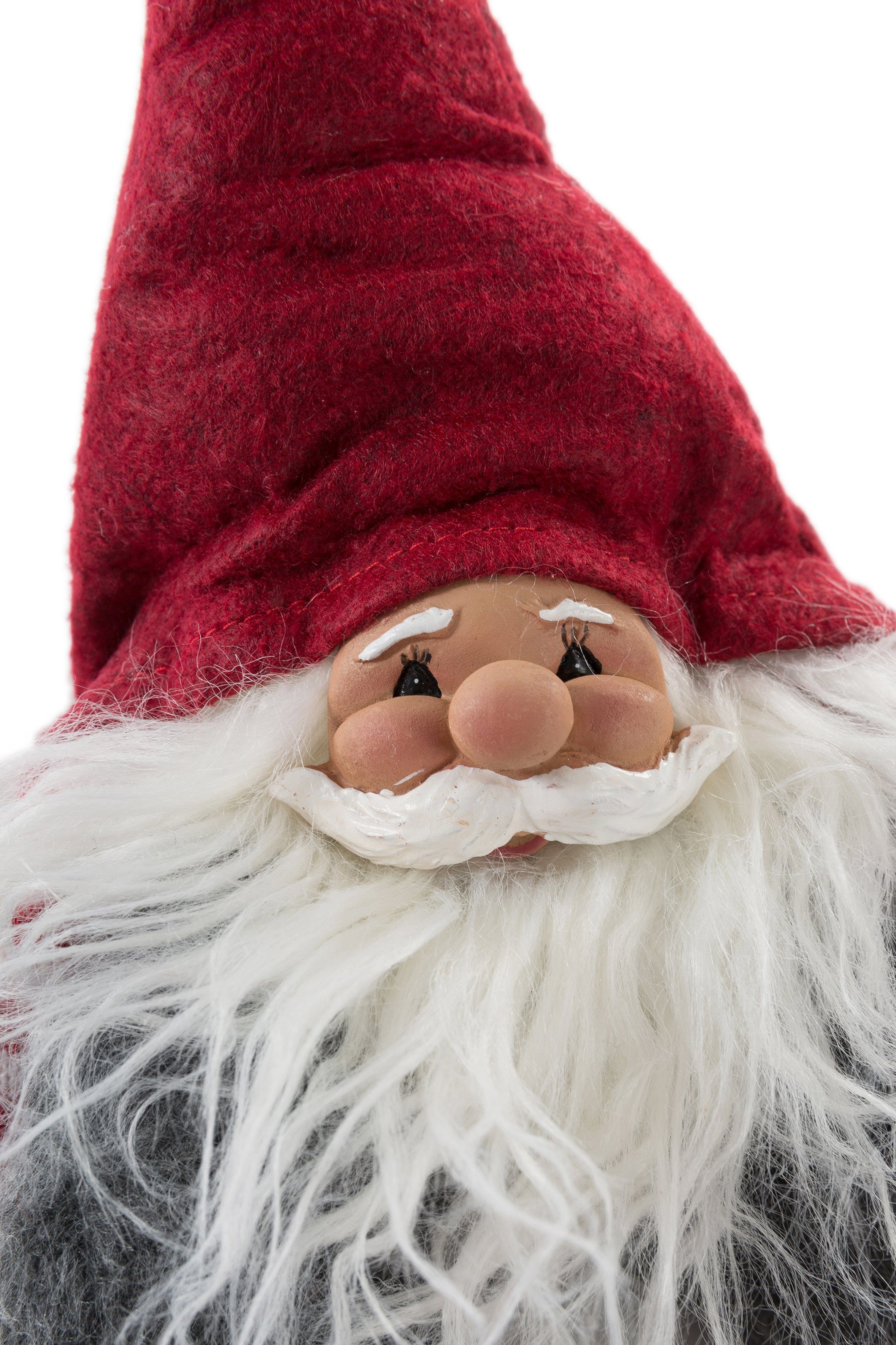 OTTO home Weihnachtsfigur Wichtel Weihnachtsdeko rot (1 St), Wichtel mit Filzmütze, Höhe ca. 22 cm – Bild 2 von 5