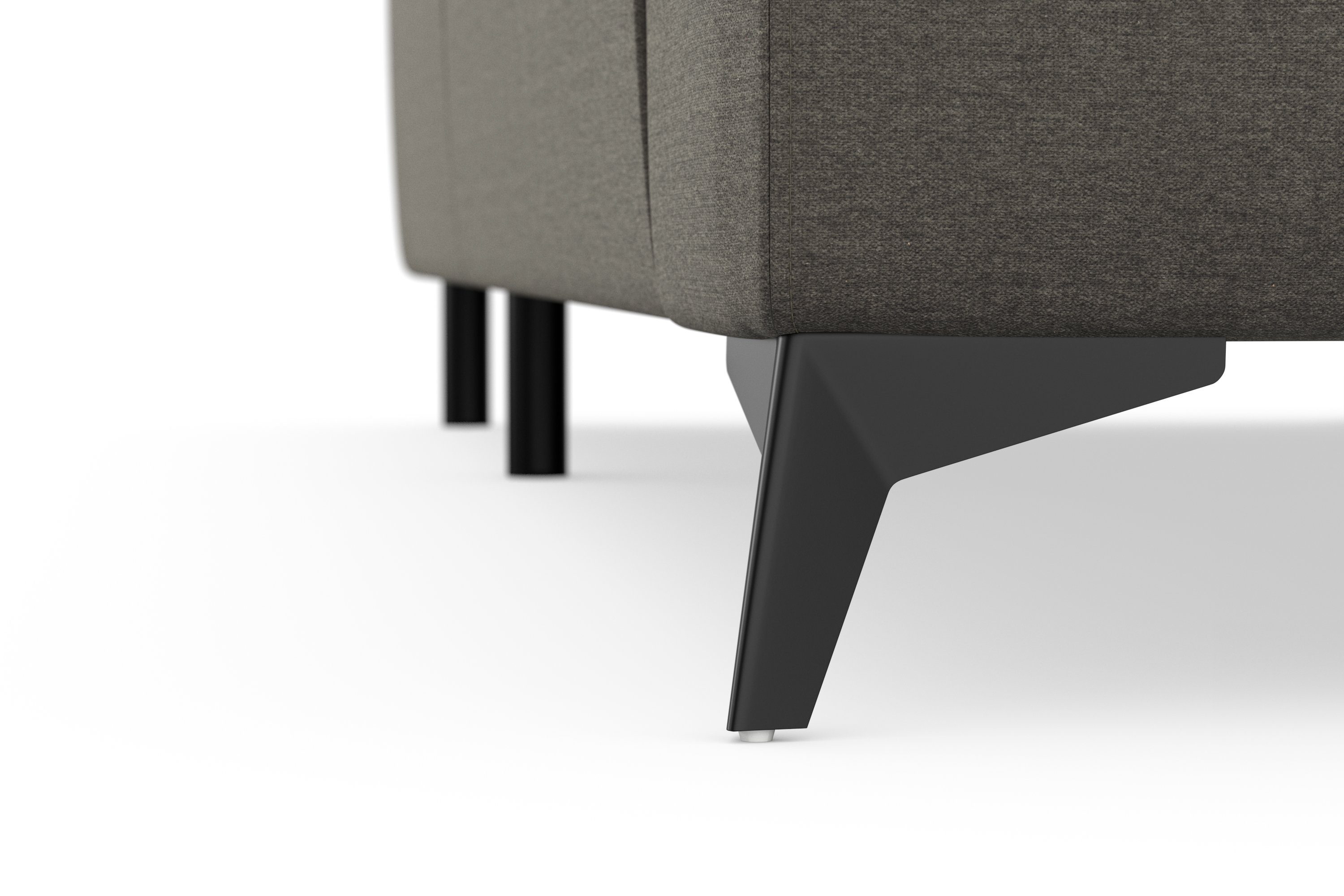 sit&more Ecksofa Metallfüße Sinatra, mit Armteilfunktion, und optinal Kopfteilverstellung