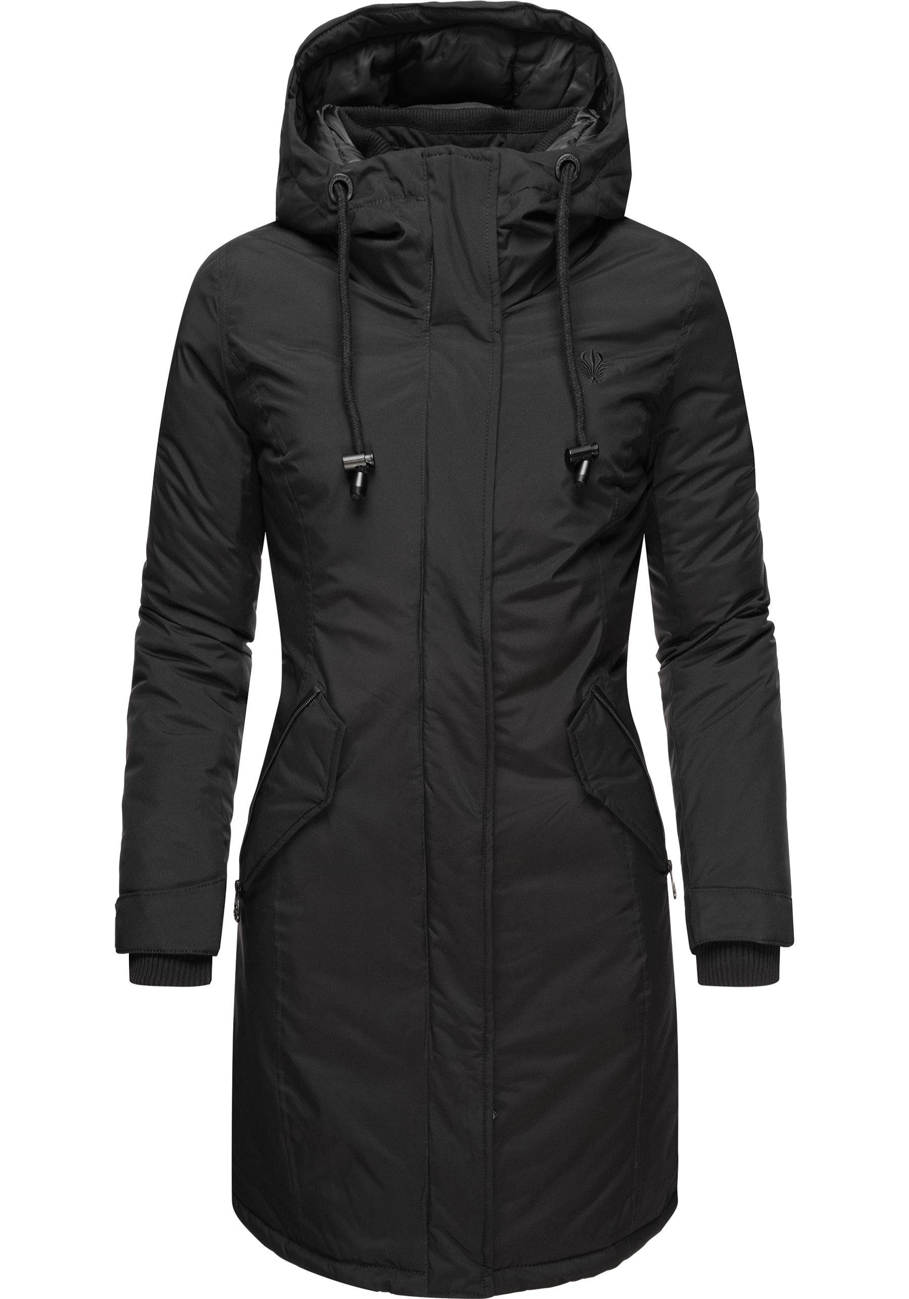 Navahoo Wintermantel Letiziaa sportlicher Winterparka mit gefütterter Kapuze – Bild 3 von 5
