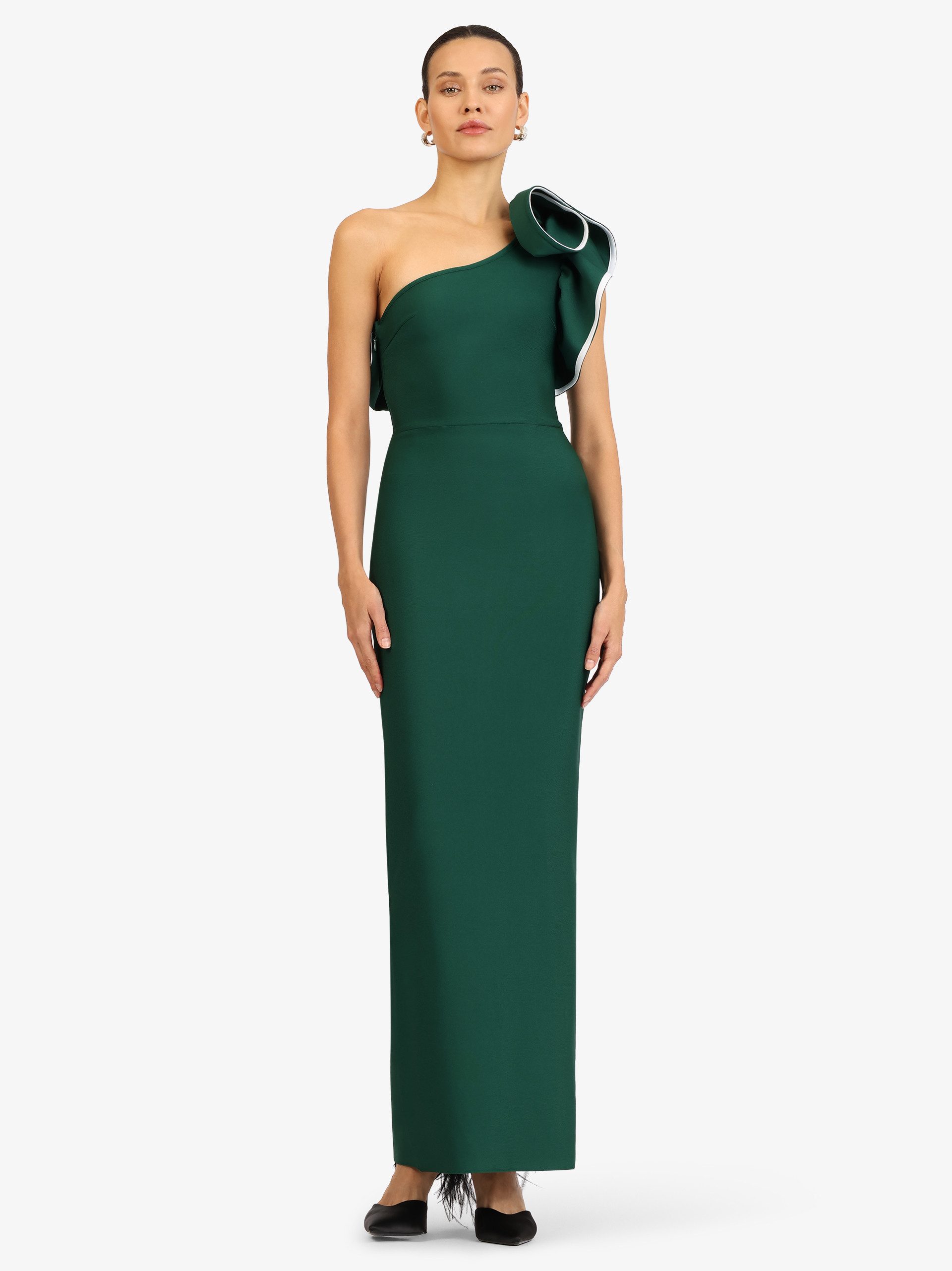 Kraimod Abendkleid in Maxilänge mit One-Shoulder-Detail