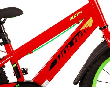 Volare Kinderfahrrad Kinderfahrrad Rocky Fharrad für Jungen 18 Zol Kinderradl in Rot