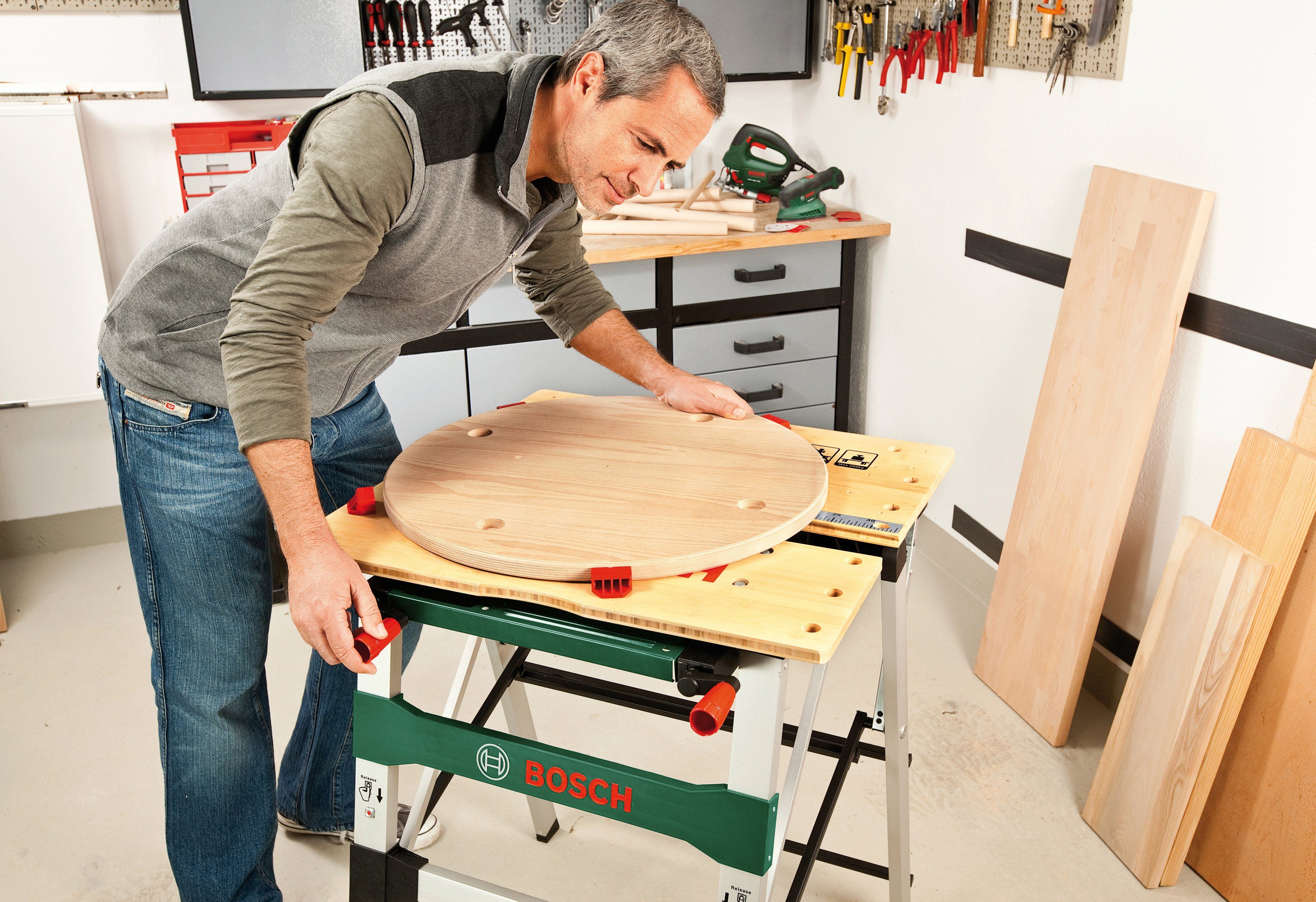 Bosch Home & Garden Werkbank PWB 600, L/T/H: 78x75x85 cm günstig online kaufen