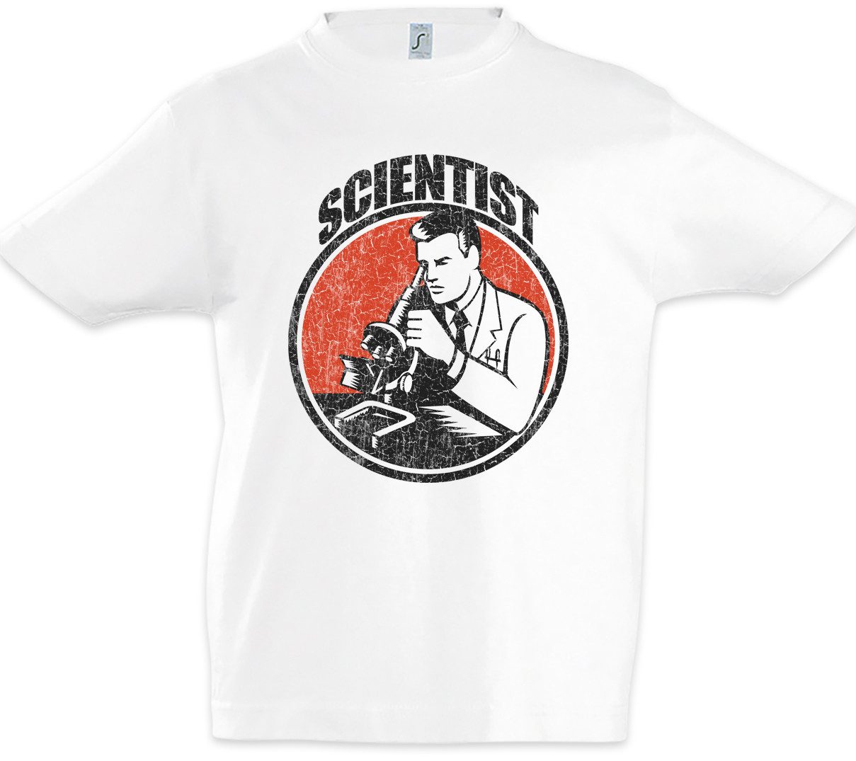 Print-Shirt Scientist I Kinder T-Shirt Wissenschaft Wissenschaftler Professor