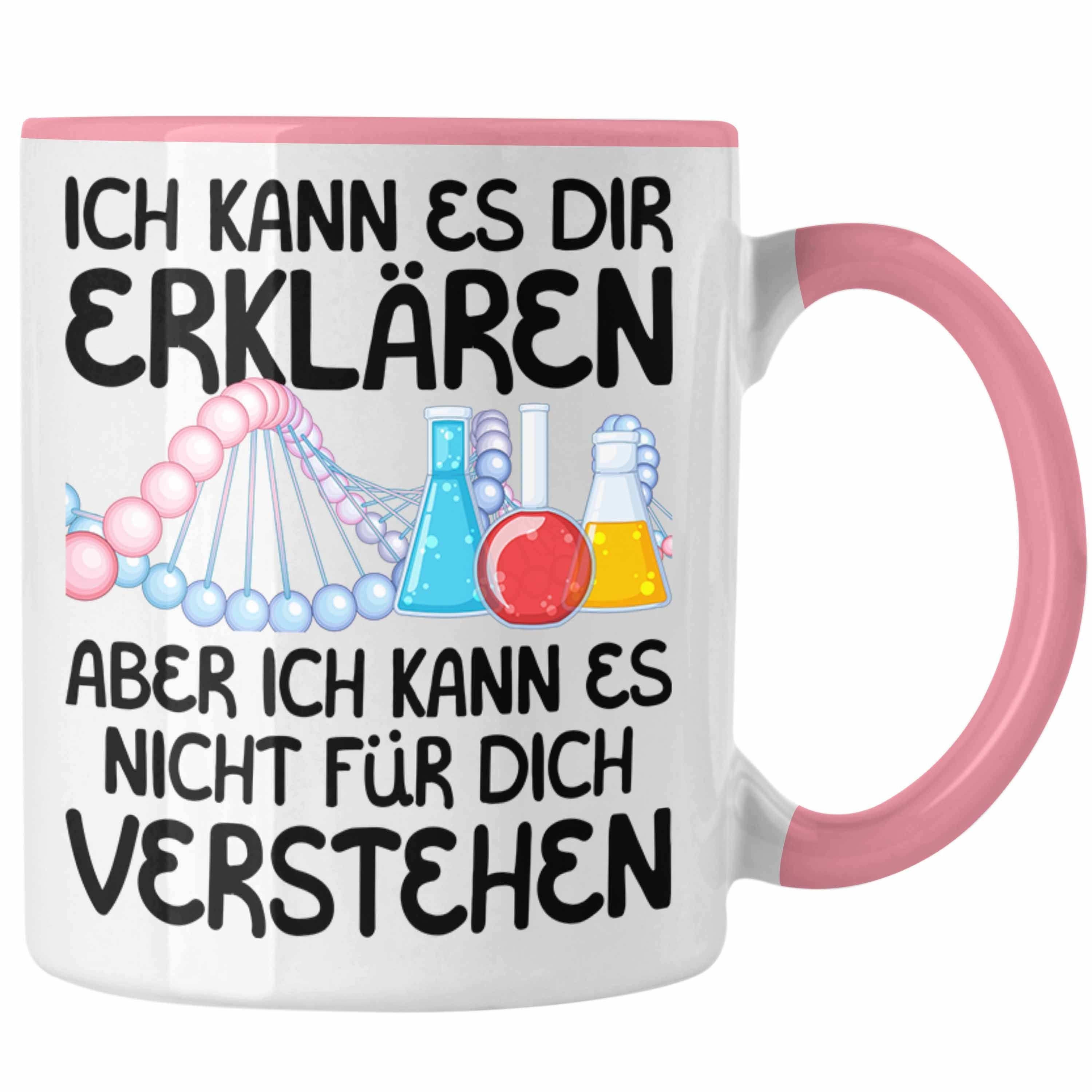 Trendation Geschenk Rosa Biochemie Tasse Geschenkidee Lustiger Biochemiker für Tasse Spruch