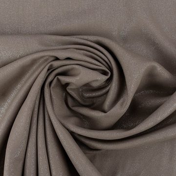 SCHÖNER LEBEN. Stoff Viskosestoff Bekleidung Foliendruck Glitzer khaki grün silber 1,4m Br., allergikergeeignet