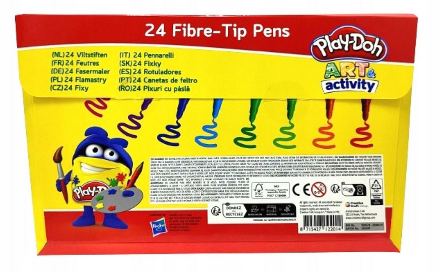 Thumbnail - Play-Doh Lackmarker PLAY-DOH Marker Mega-Set 24 Stk. - Hochwertige, auswaschbare Marker., (24-tlg)