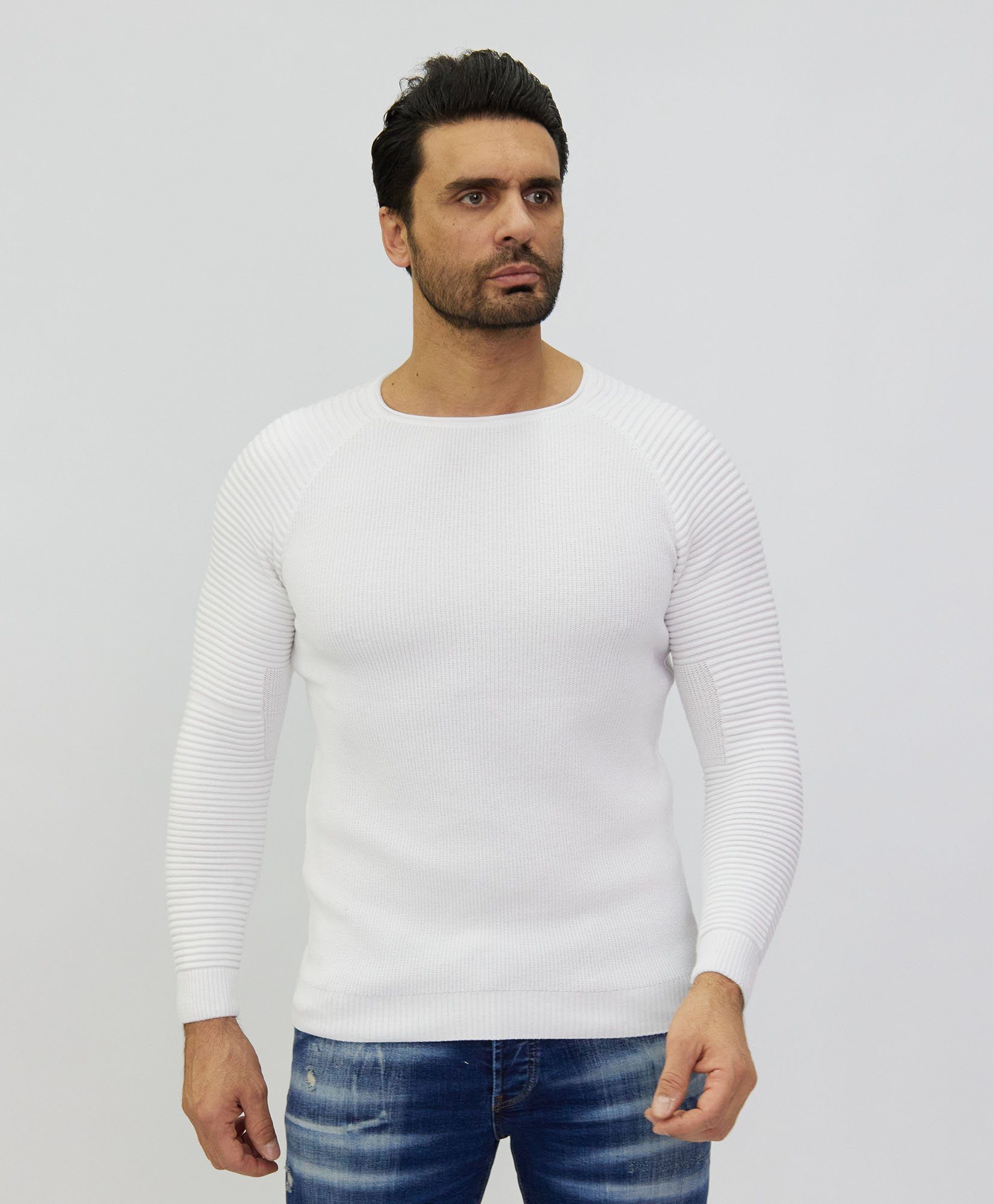 Denim Distriqt Strickpullover Feiner modischer Strickpullover günstig online kaufen
