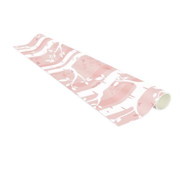 Kinderteppich Vinyl Waldtiere Kinderzimmer Birkenwald Mädchen Jungen, Bilderdepot24, rechteckig - rosa glatt, nass wischbar (Saft, Tierhaare) - Saugroboter & Bodenheizung geeignet