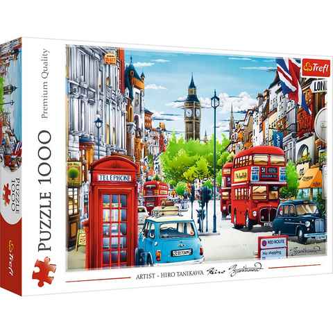 Puzzle Trefl Die Straßen von London 1000 Teile Puzzle, 1000 Puzzleteile