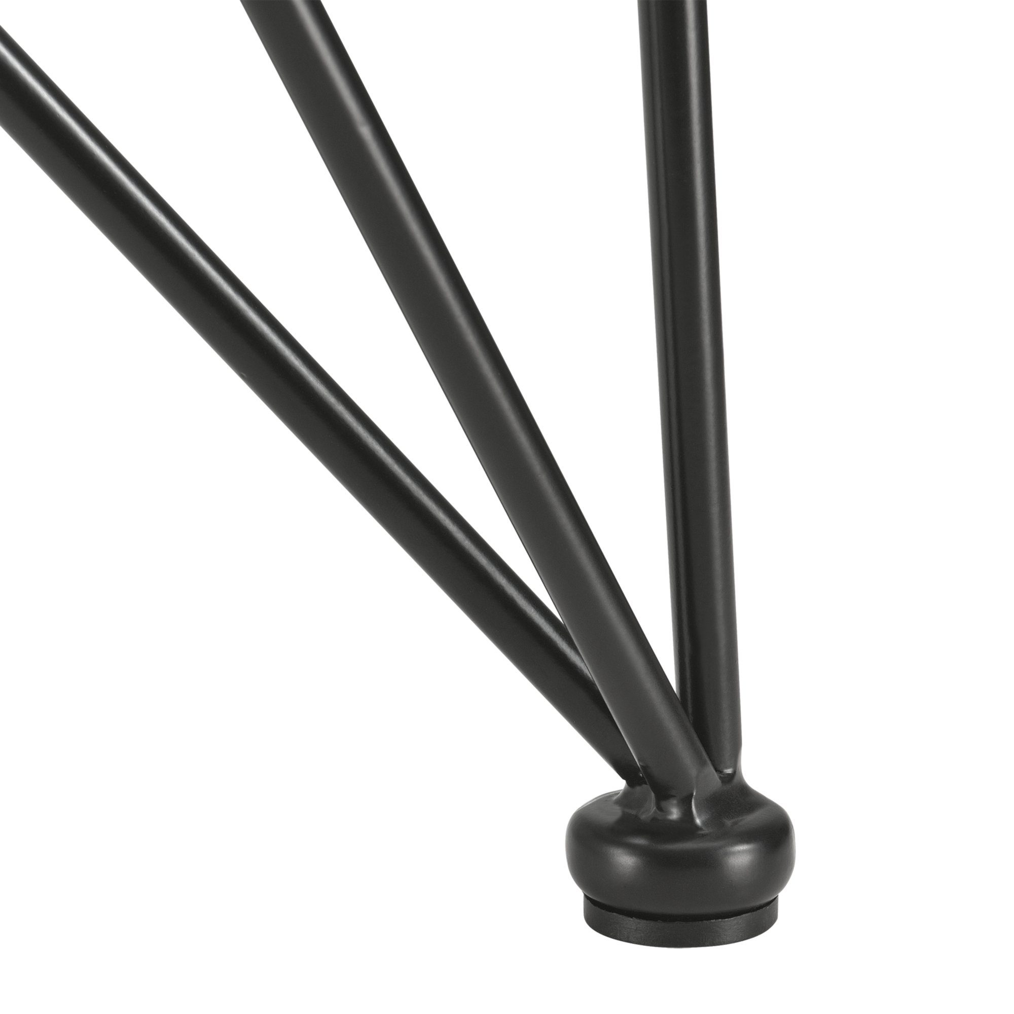 62x22x72cm für Stahl, schwarz en.casa Untergestell, Tischgestell Esstisch