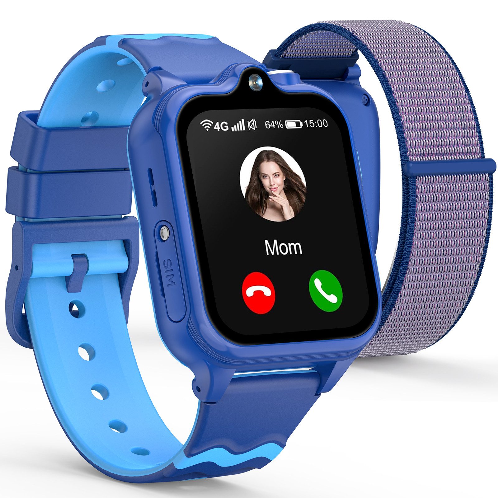Ralio R5 Ultra 2026 4G Smartwatch Kinder mit GPS, 2+16 GB Großem Speicher Smartwatch (2MP Front + 5MP Rück, mehrere Sportmodi cm/1,72 Zoll) 900mAh Akku, SOS, Schulmodus, Perfekte Geschenke für Kinder – Sicherheit & Freiheit im Alltag.