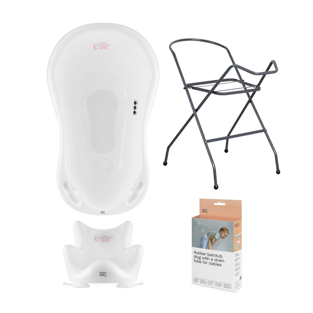 Babybadewanne Hylat Baby Badewanne Set - für Neugeborene und Babys – Motiv Friends