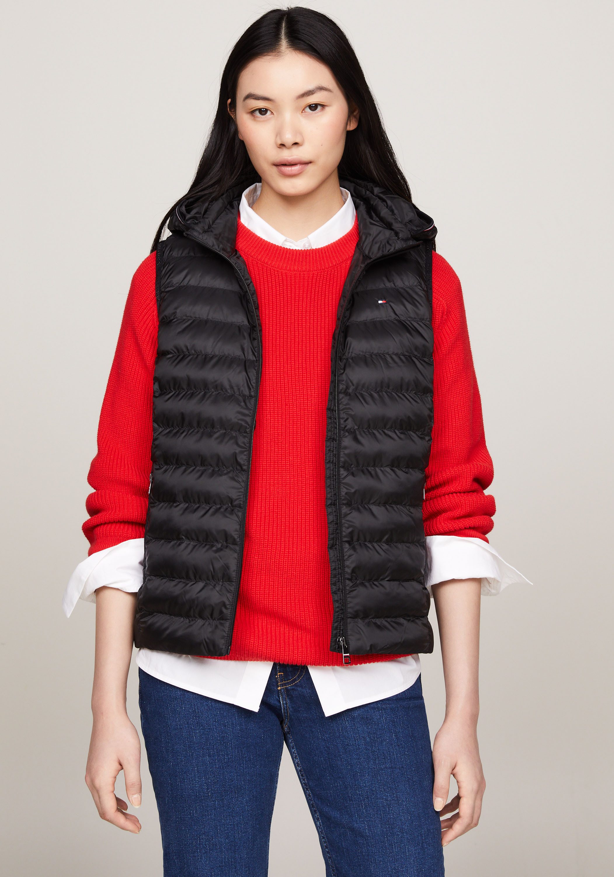 Tommy Hilfiger Steppweste LW PADDED GLOBAL STRIPE VEST (Global Serie TH WOM günstig online kaufen