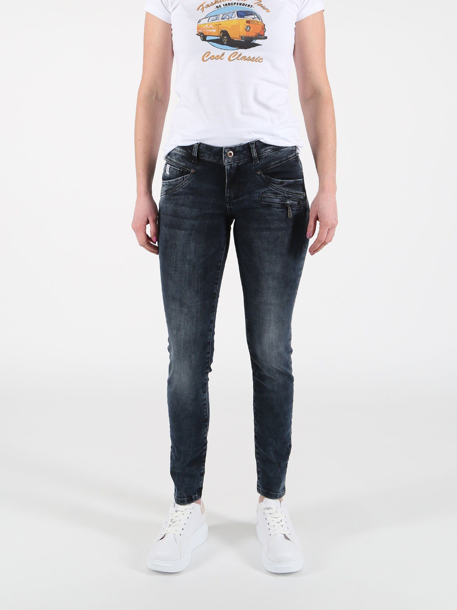 Miracle of Denim Skinny-fit-Jeans Inapari Blue