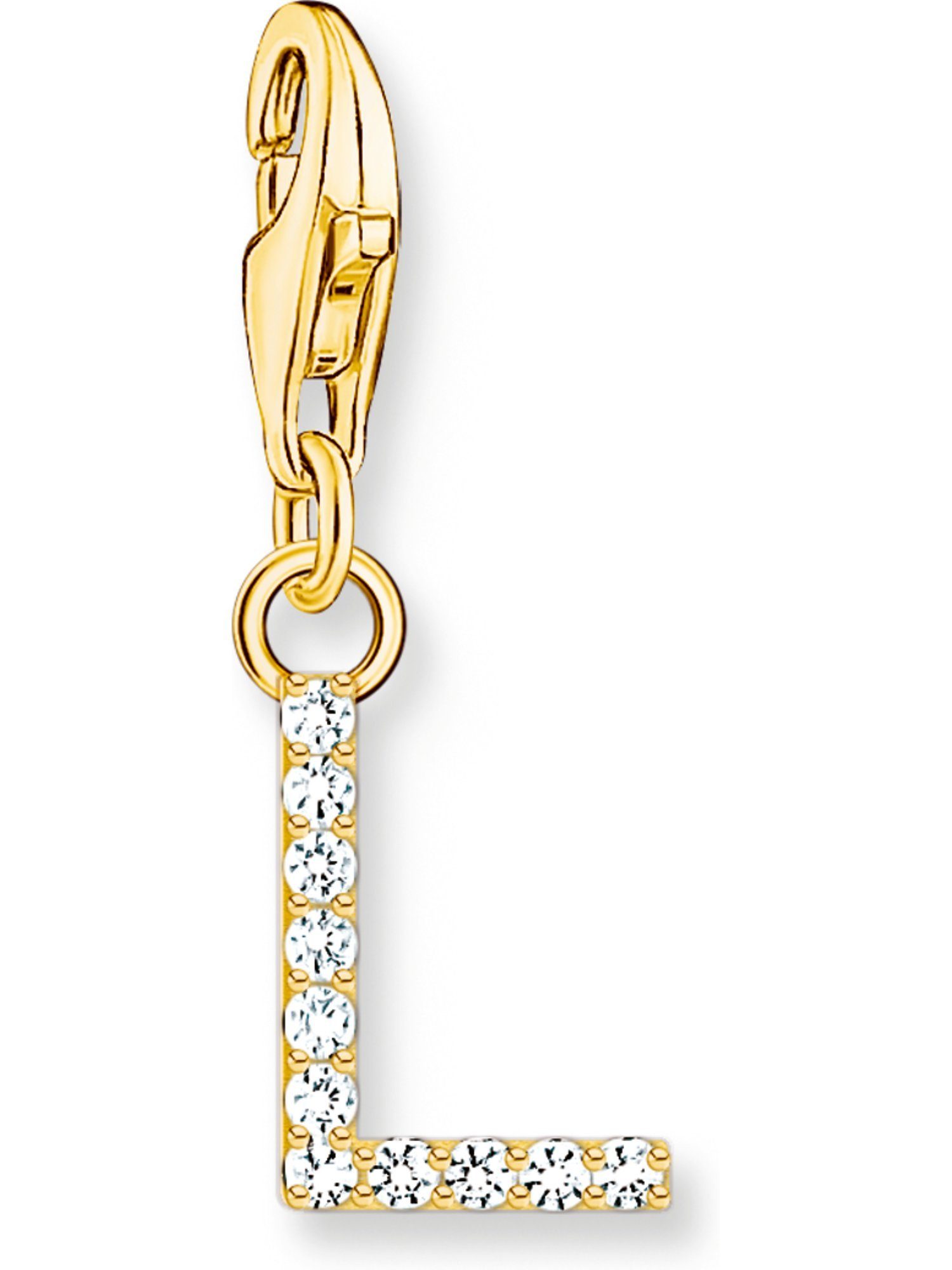Kettenanhänger Thomas Sabo Damen-Charm 925er Silber Zirkonia