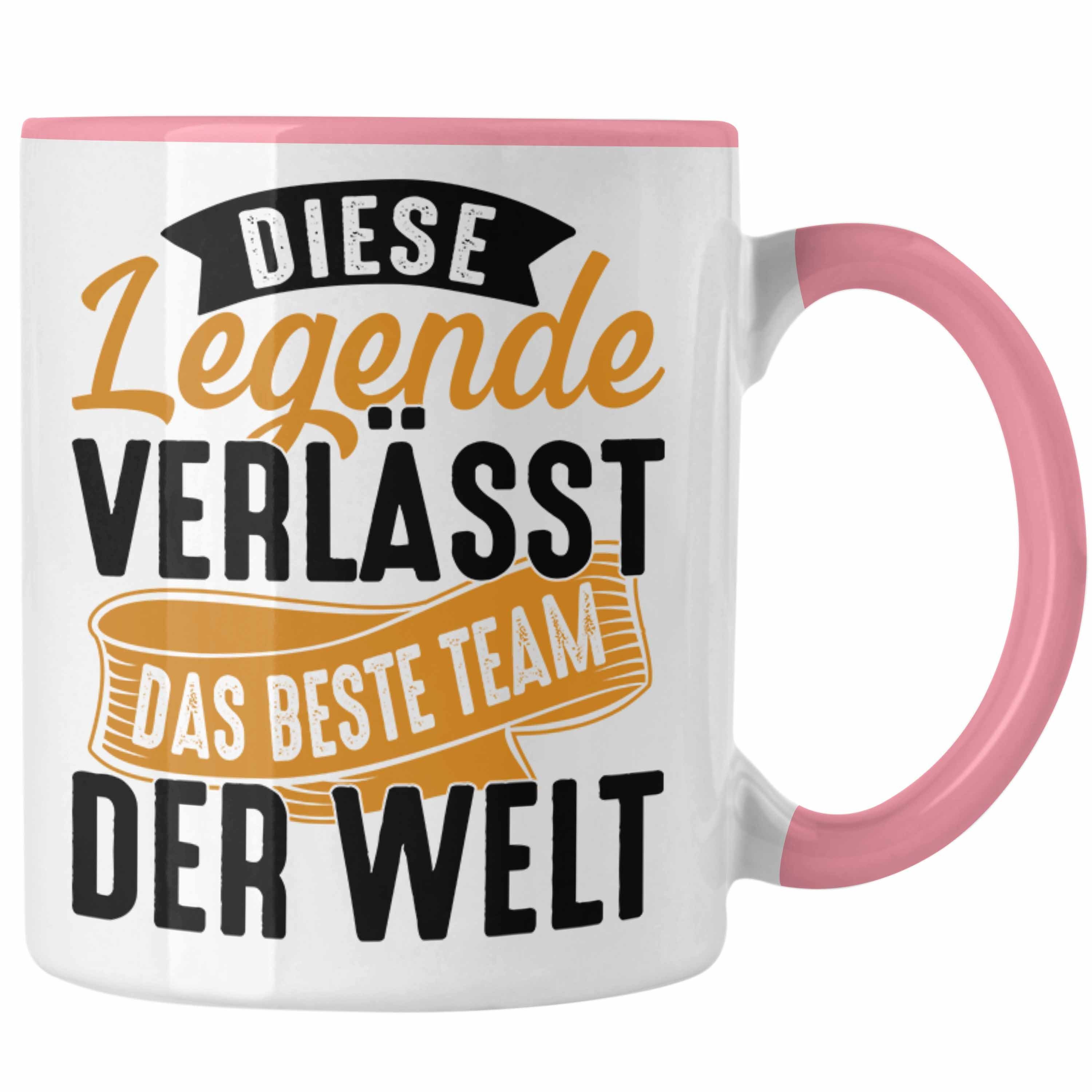 Legende Rosa Diese Der Verlässt We Jobwechsel Das Trendation Tasse Tasse Team Beste Geschenk