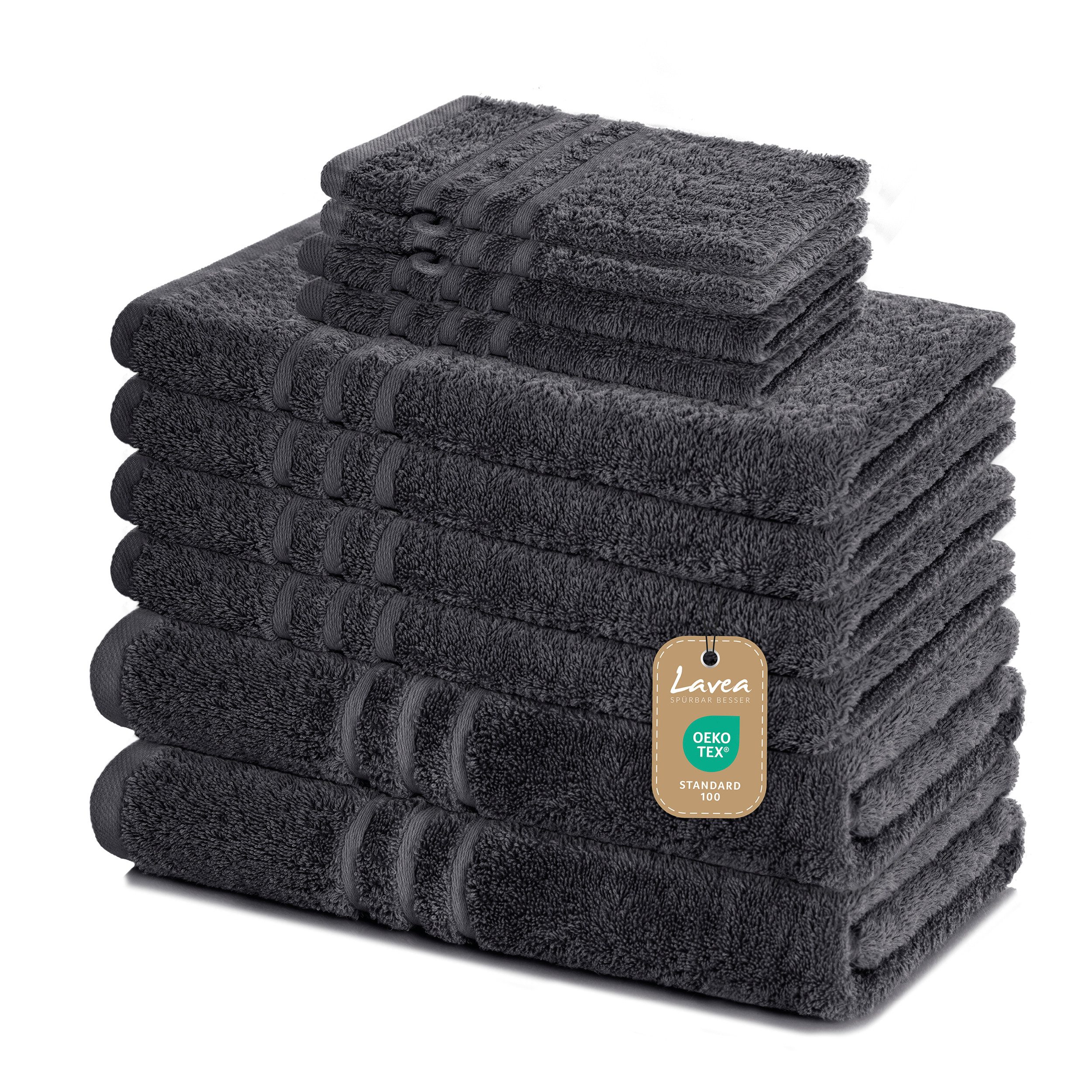 Lavea Handtuch Set Elena, Duschtücher, Handtücher, Gästetücher, Waschhandsc günstig online kaufen