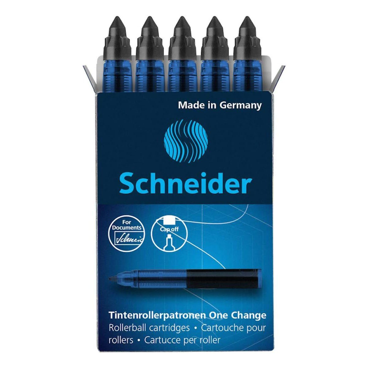 SCHNEIDER Tintenroller Rollerpatrone One Change schwarz